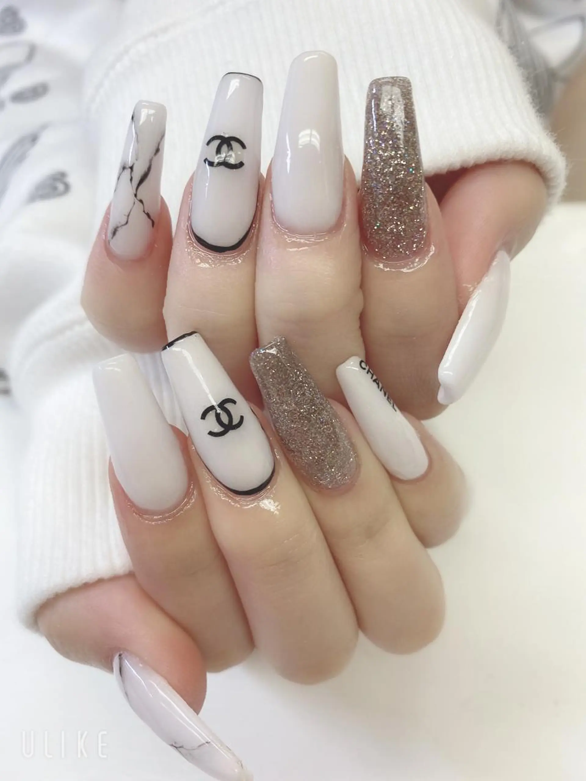 セミロング ハンドネイル JNA認定講師🌸 RIEのネイルデザイン