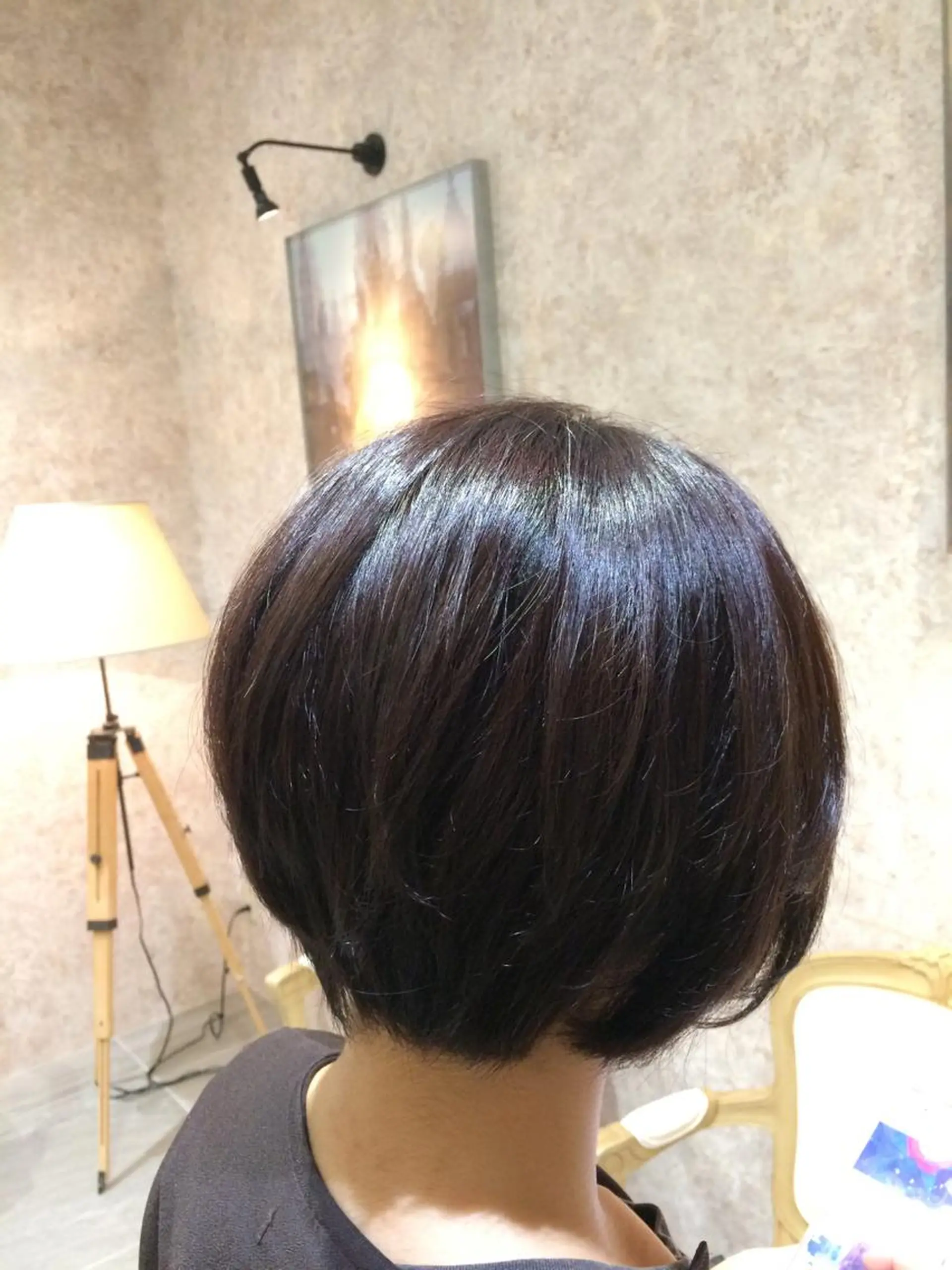 カラー ブルーカラー Kobayashi ハイライト/ショートのヘアスタイル