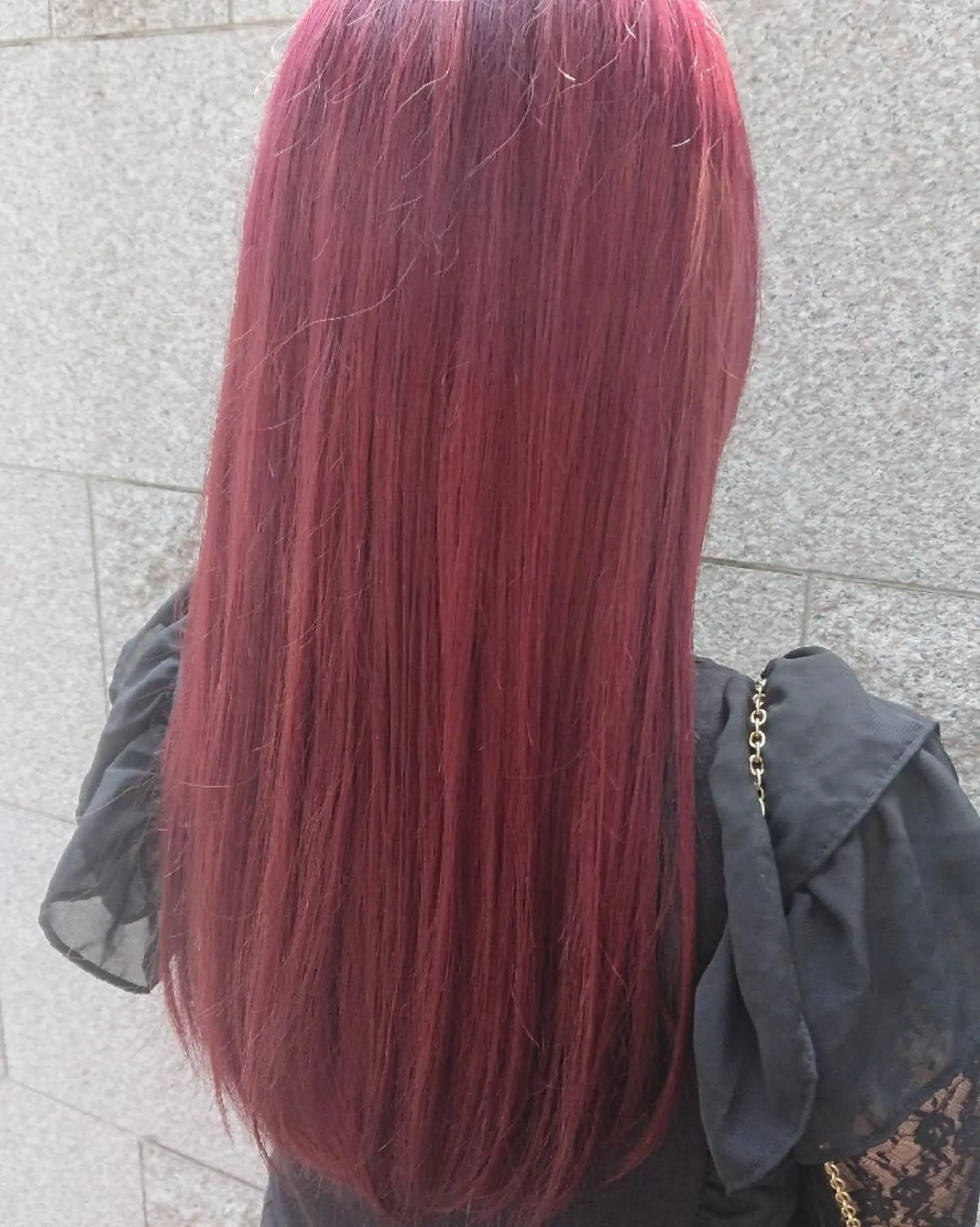 セミロング カラー ピンクカラー ローズカラー 田邉 俊和のヘアスタイル