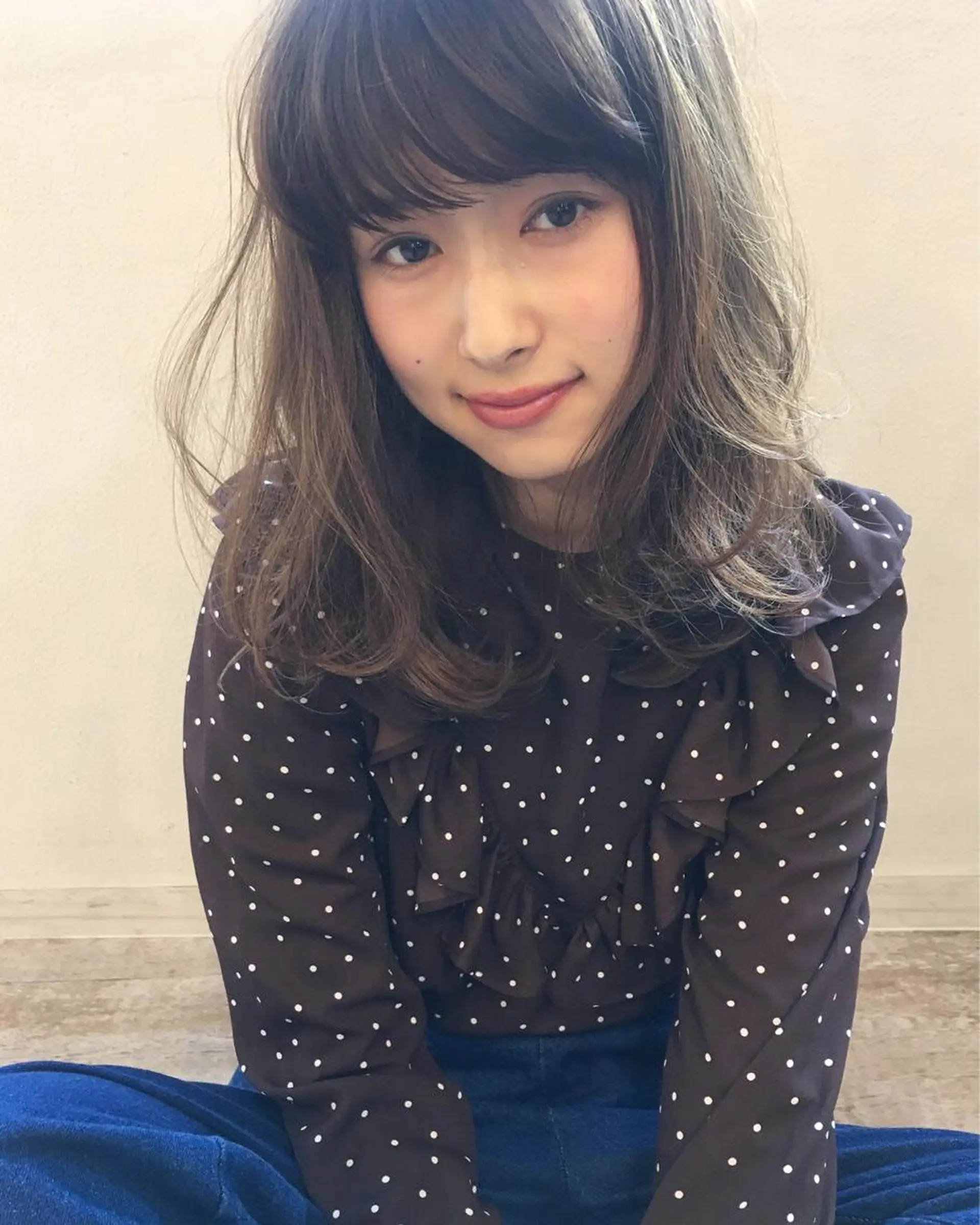 ミディアム 鎌倉 彩のヘアスタイル