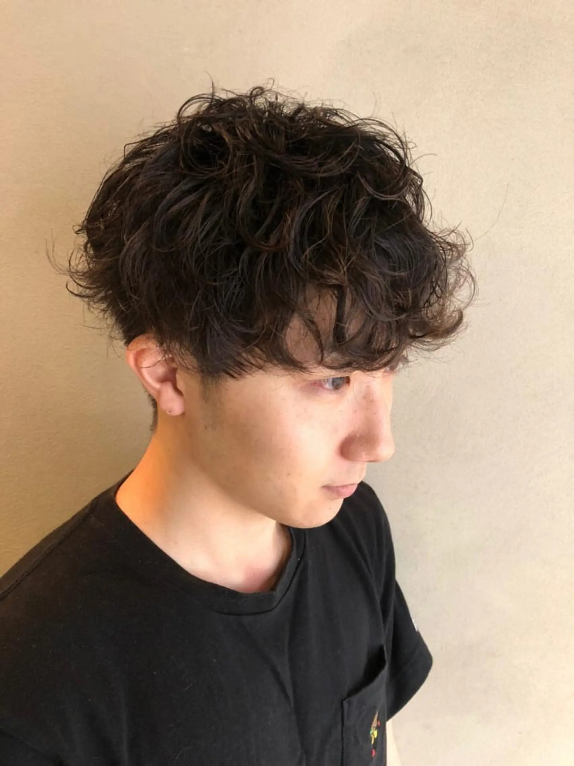 パーマ メンズ 上石神井メンズパーマ 飯田徹のヘアスタイル