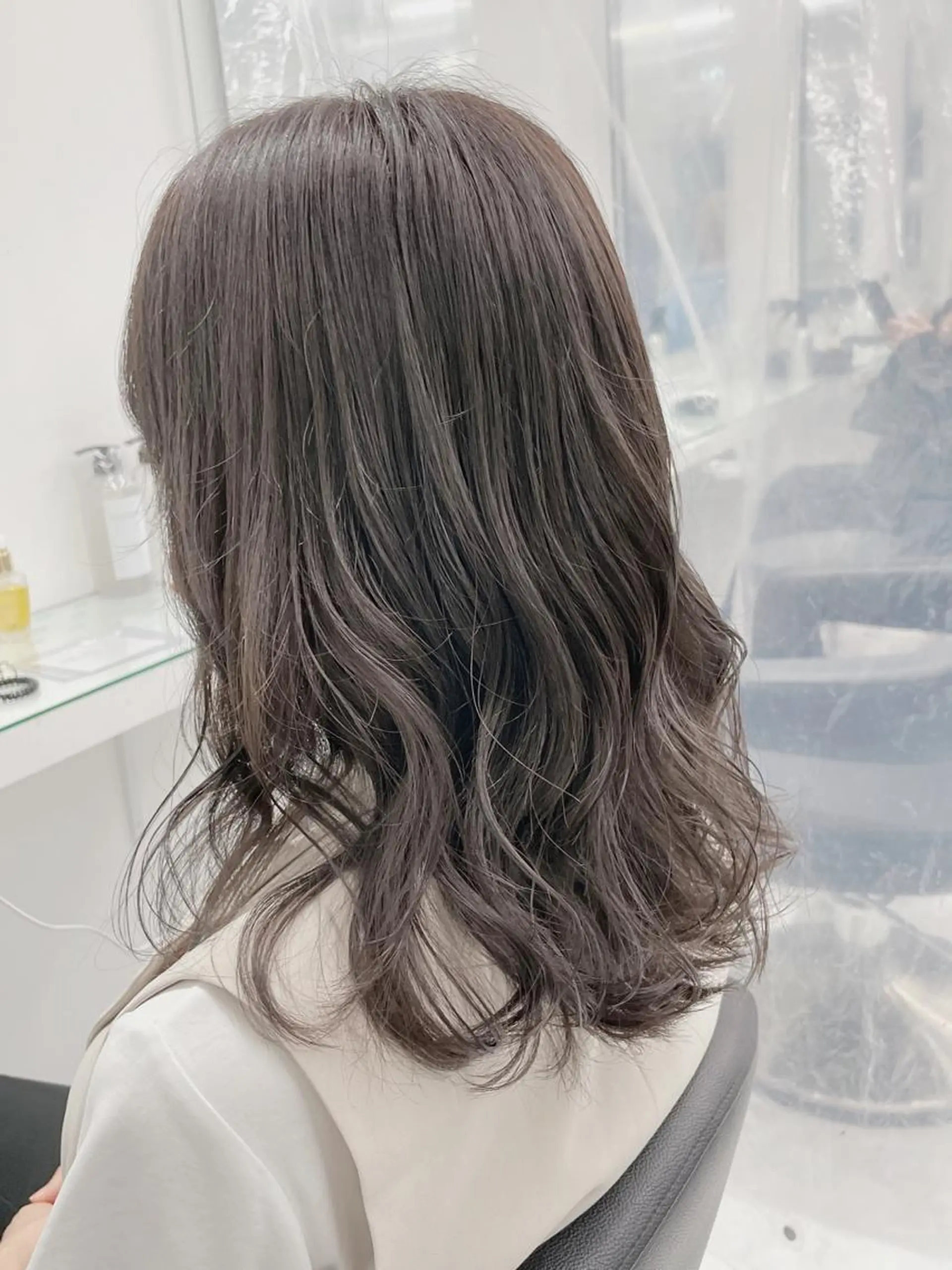 セミロング カラー ☁️グレージュカラー TAKUYA☁️のヘアスタイル