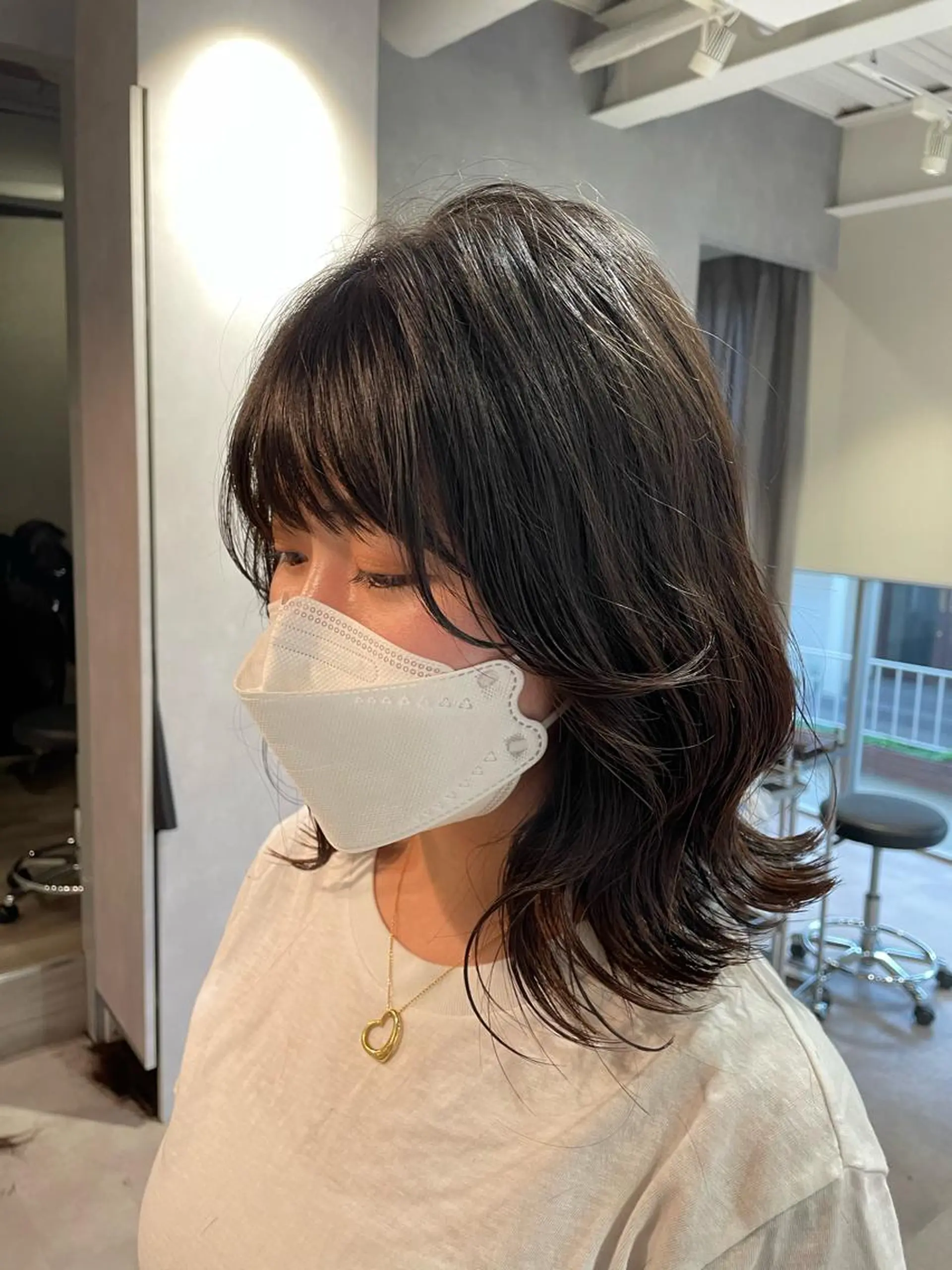 ミディアム カラー 韓国風/オシャレ /縮毛矯正/滝口琴未のヘアスタイル