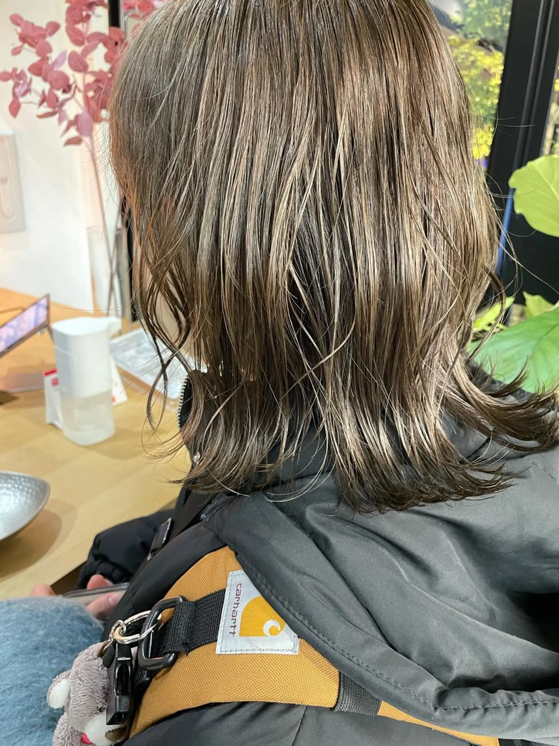 ミディアム カラー マエダ リョウのヘアスタイル