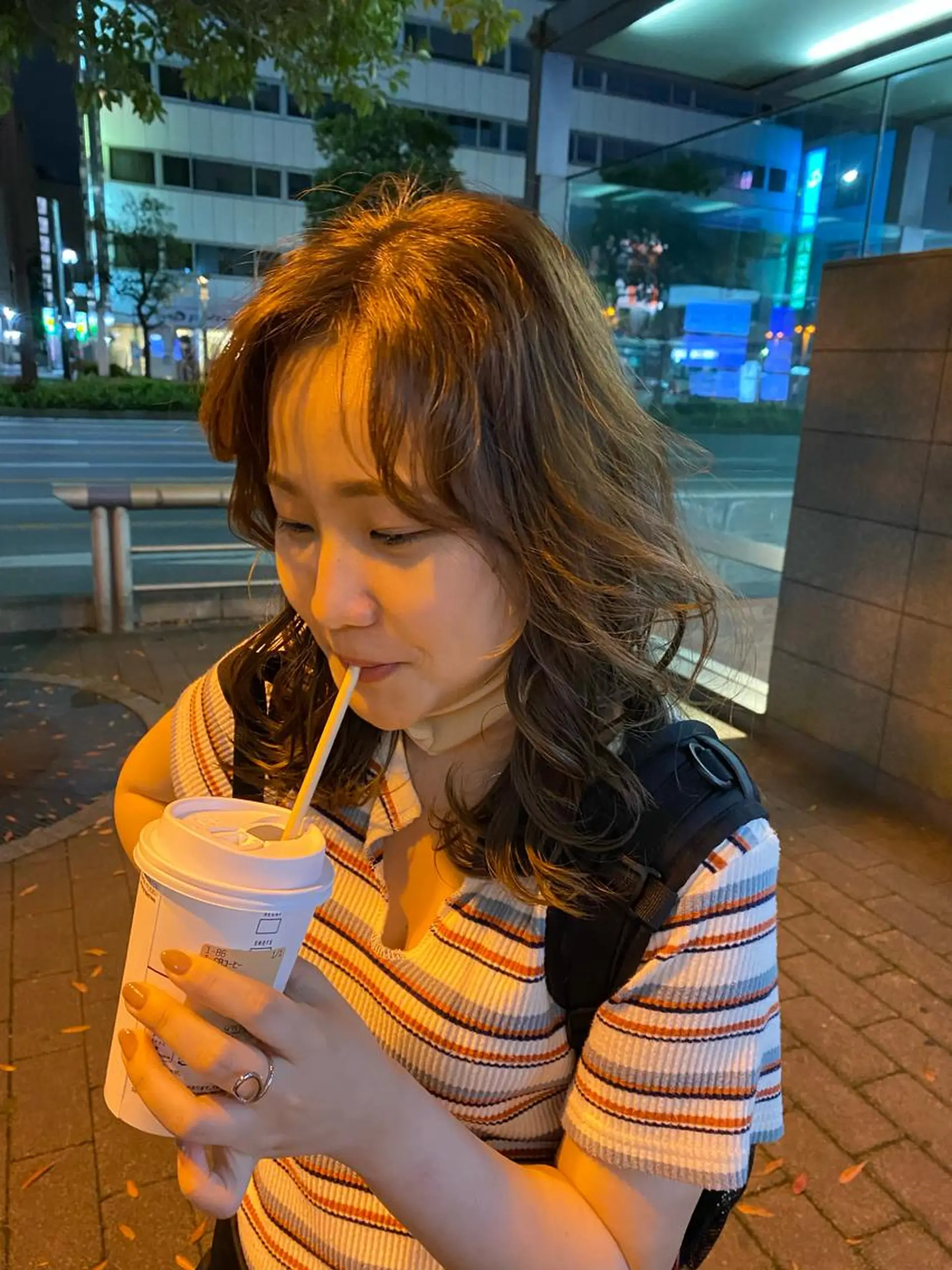 セミロング ヘアアレンジ カット パーマ ops hair/ なごみのヘアスタイル