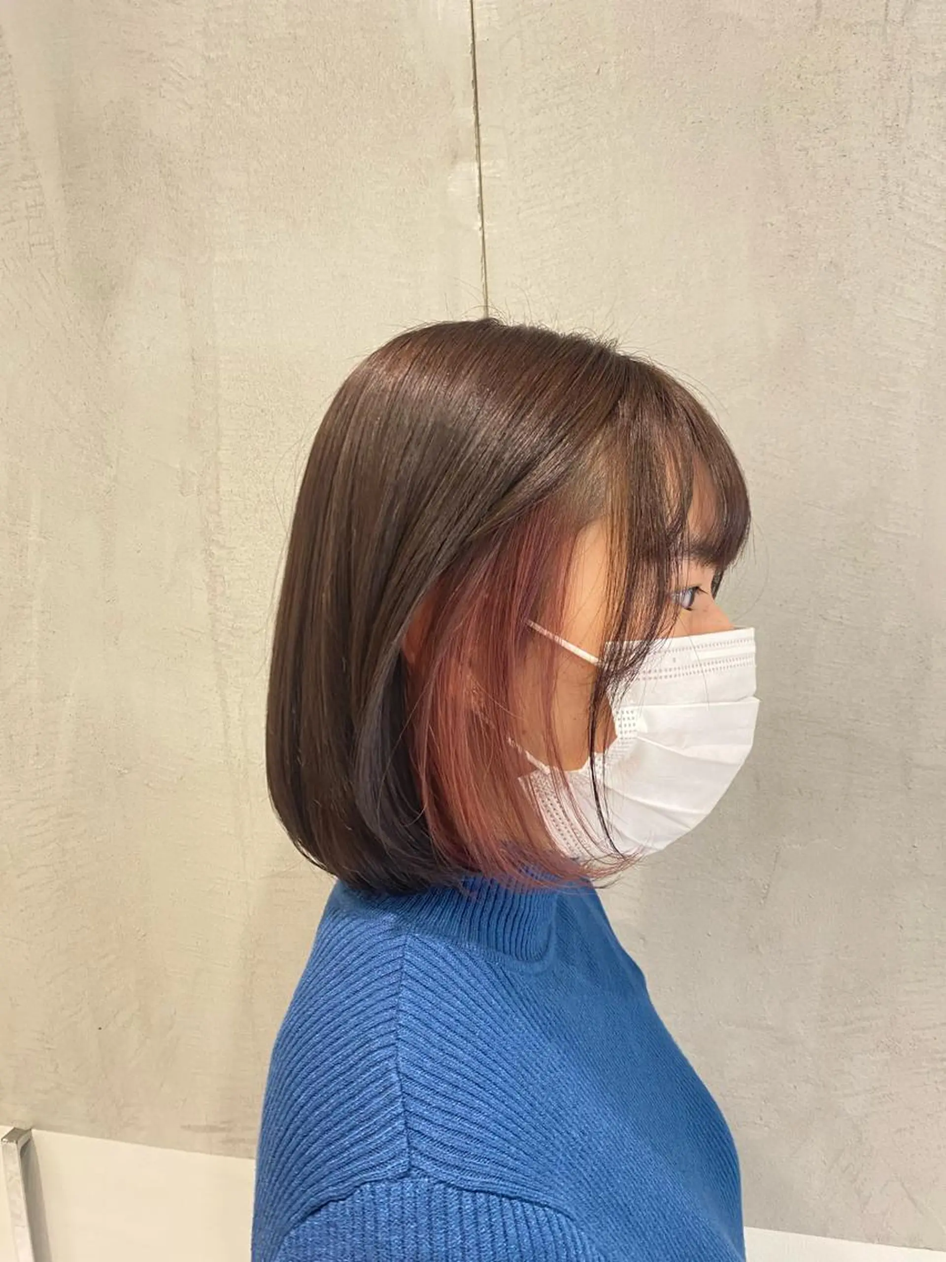 ミディアム カラー グレージュ ラベンダーカラー ラベンダーグレージュ ラベンダーグレー ピンクカラー ヘアカラー トリートメント ヘアセット ナチュラル/韓国💎 haruka 💎のヘアスタイル