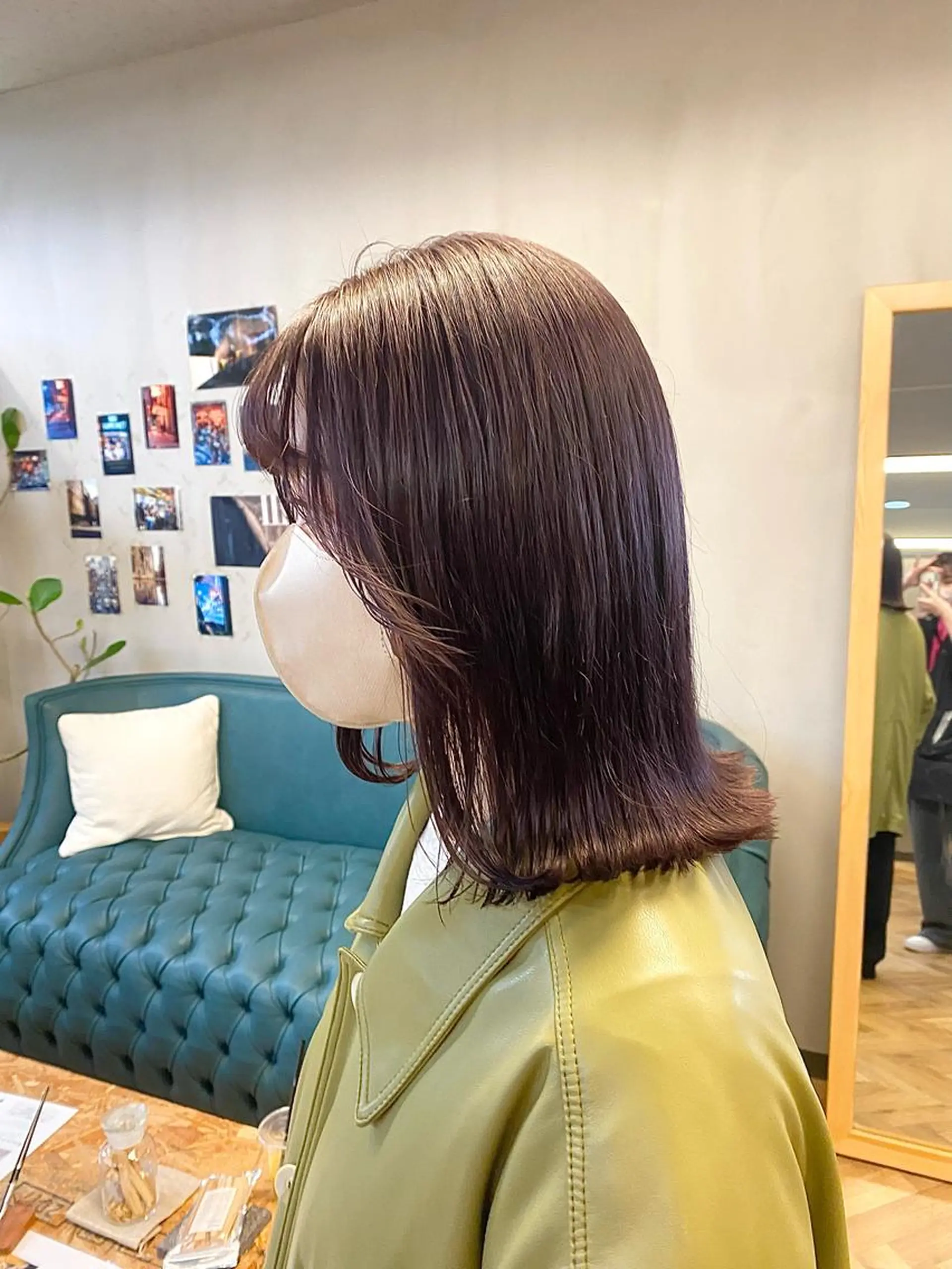 ミディアム カラー パーマ ヘアアレンジ ベージュカラー ラベンダーカラー カット ヘアカラー トリートメント ハル🌸柔色/ ブリーチなし/艶髪のヘアスタイル
