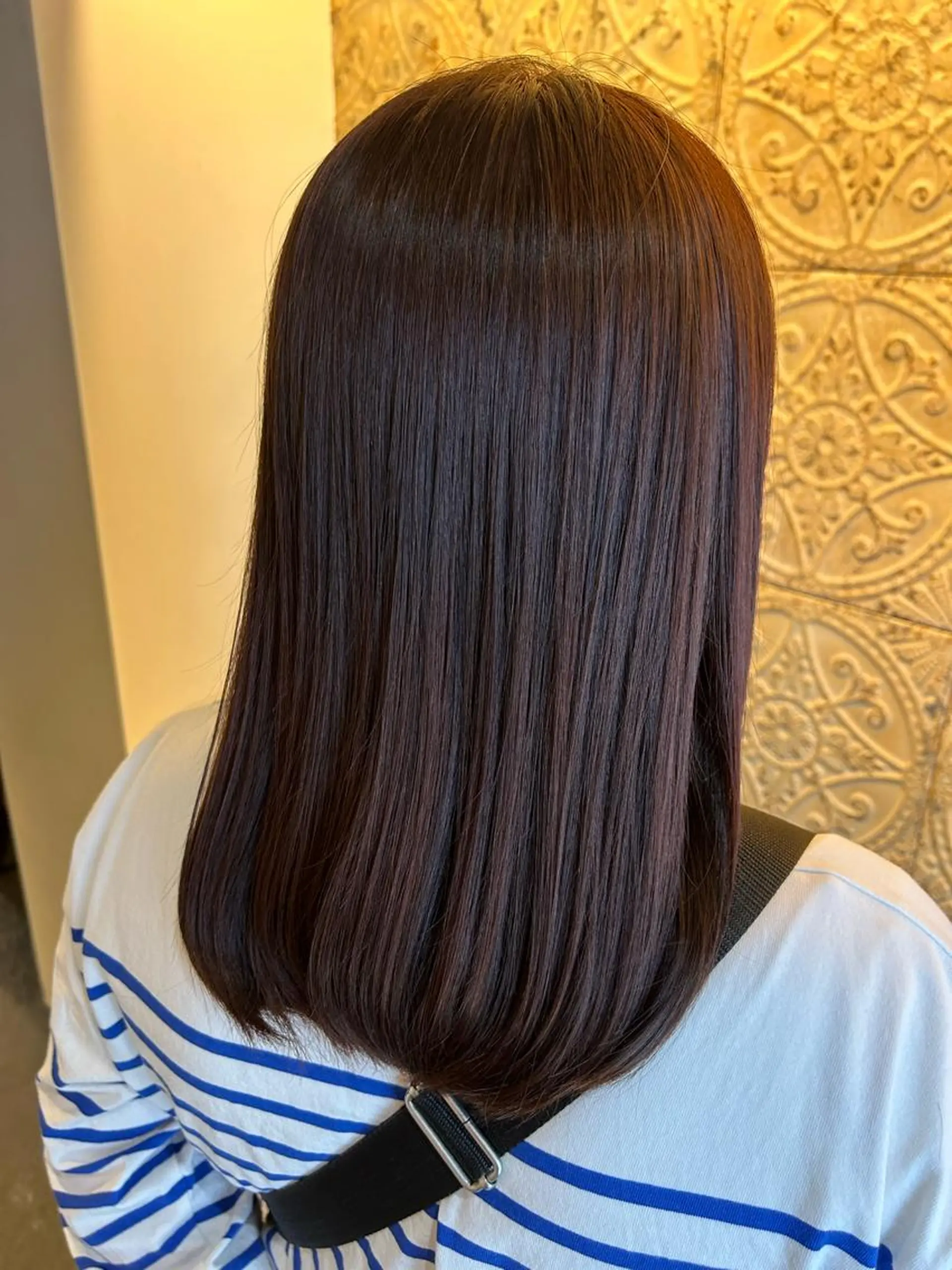 セミロング 水谷 菜央のヘアスタイル