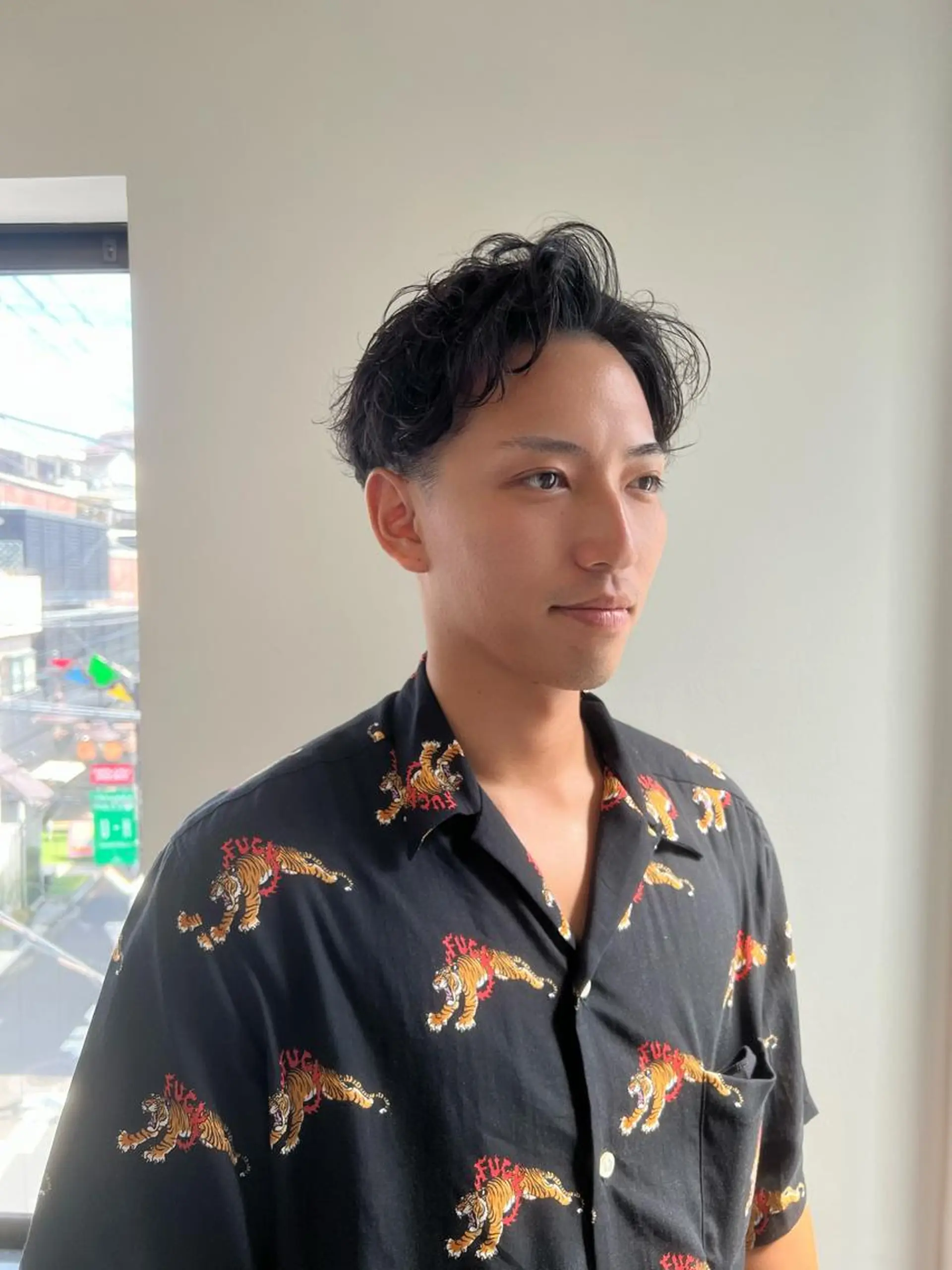 カラー パーマ メンズ メンズパーマ カット パーマ スパイキーショート/ メンズヘア/hugeのヘアスタイル