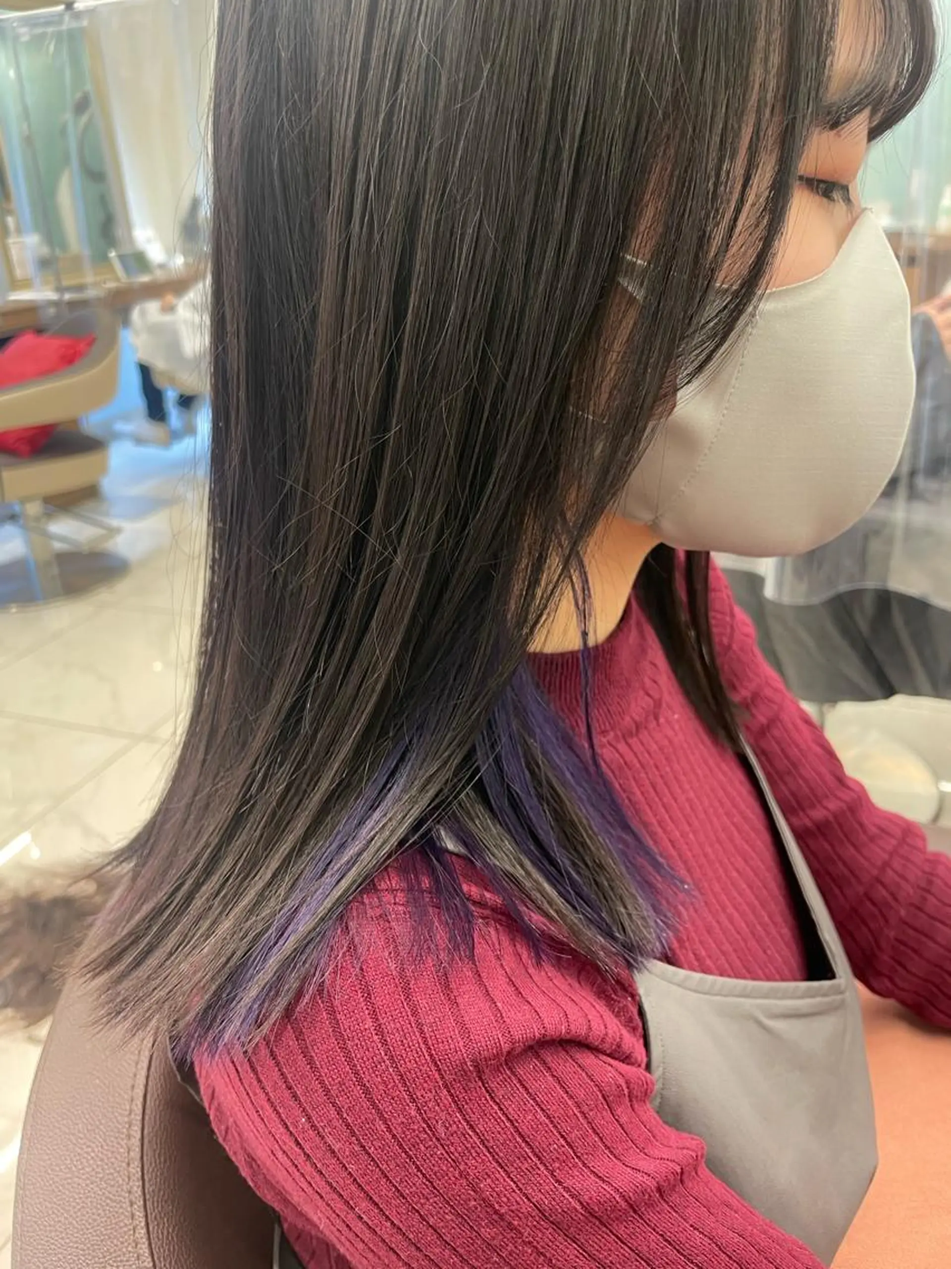 セミロング カラー ヘアカラー 福島成美/髪質改善 縮毛矯正/カラーのヘアスタイル