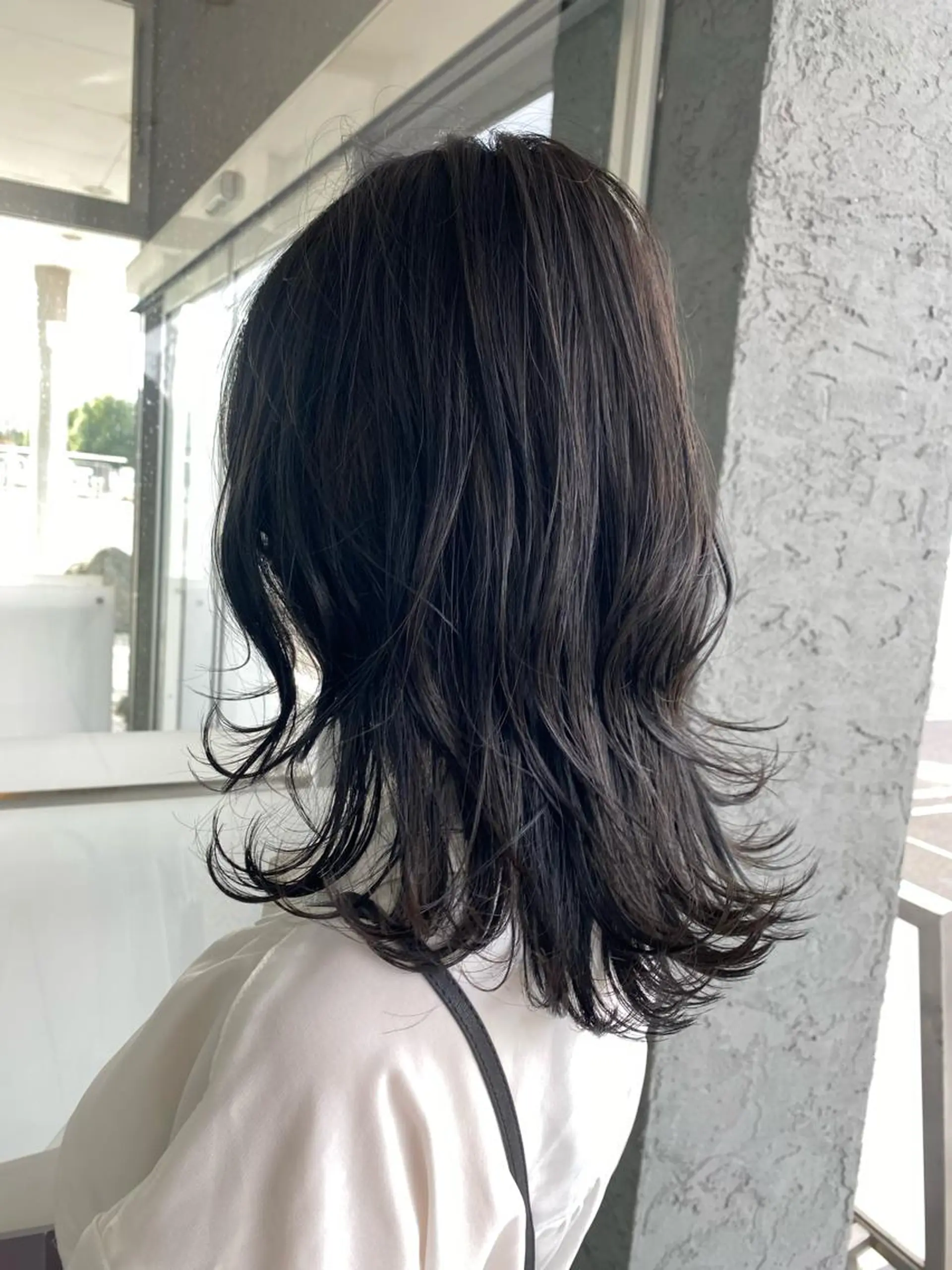 セミロング パーマ 田川 弥空のヘアスタイル