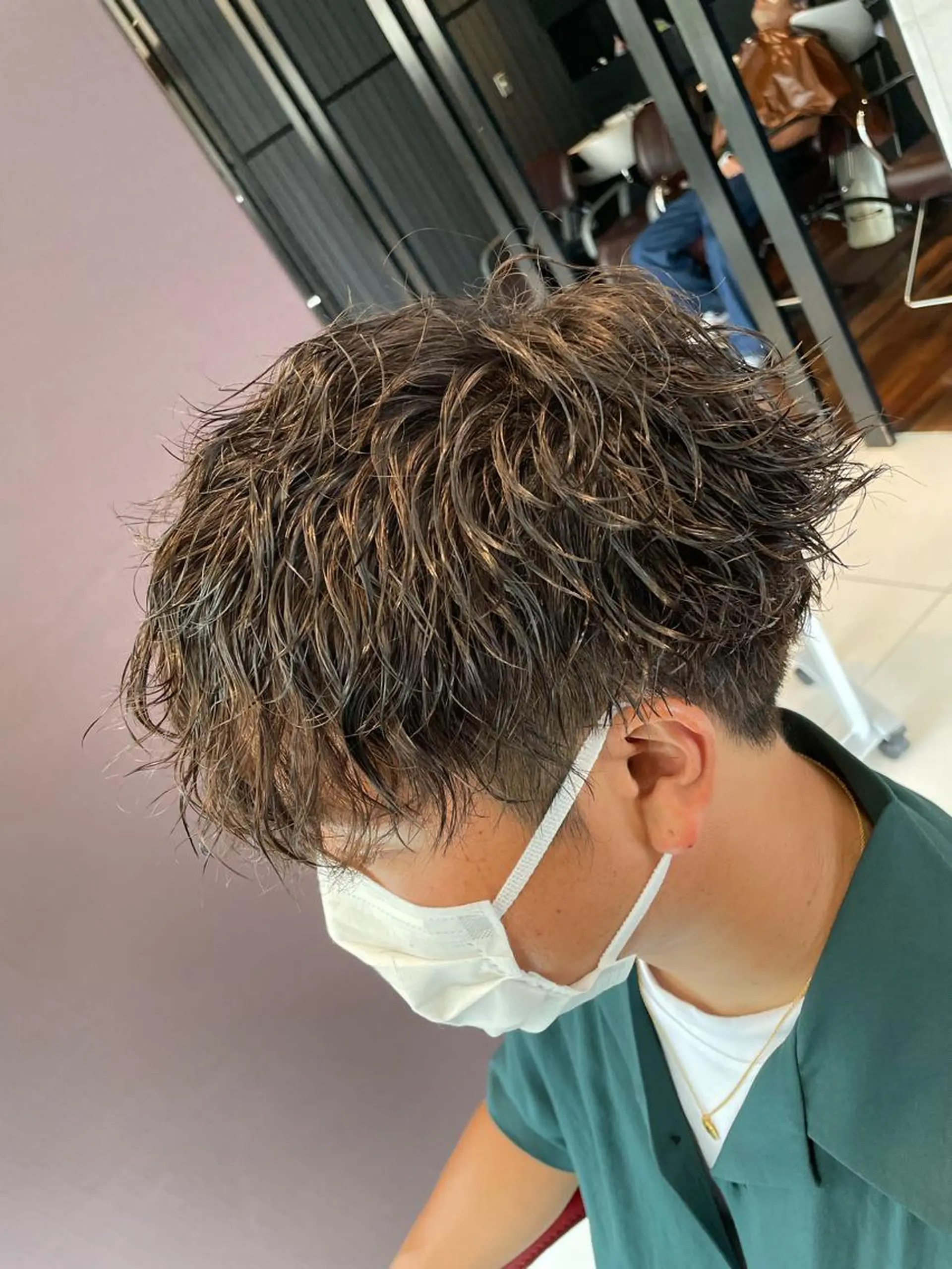 パーマ メンズ little×aimer仙台2号店所属・仙台駅/メンズパーマ /🔗髙橋海汰のヘアスタイル