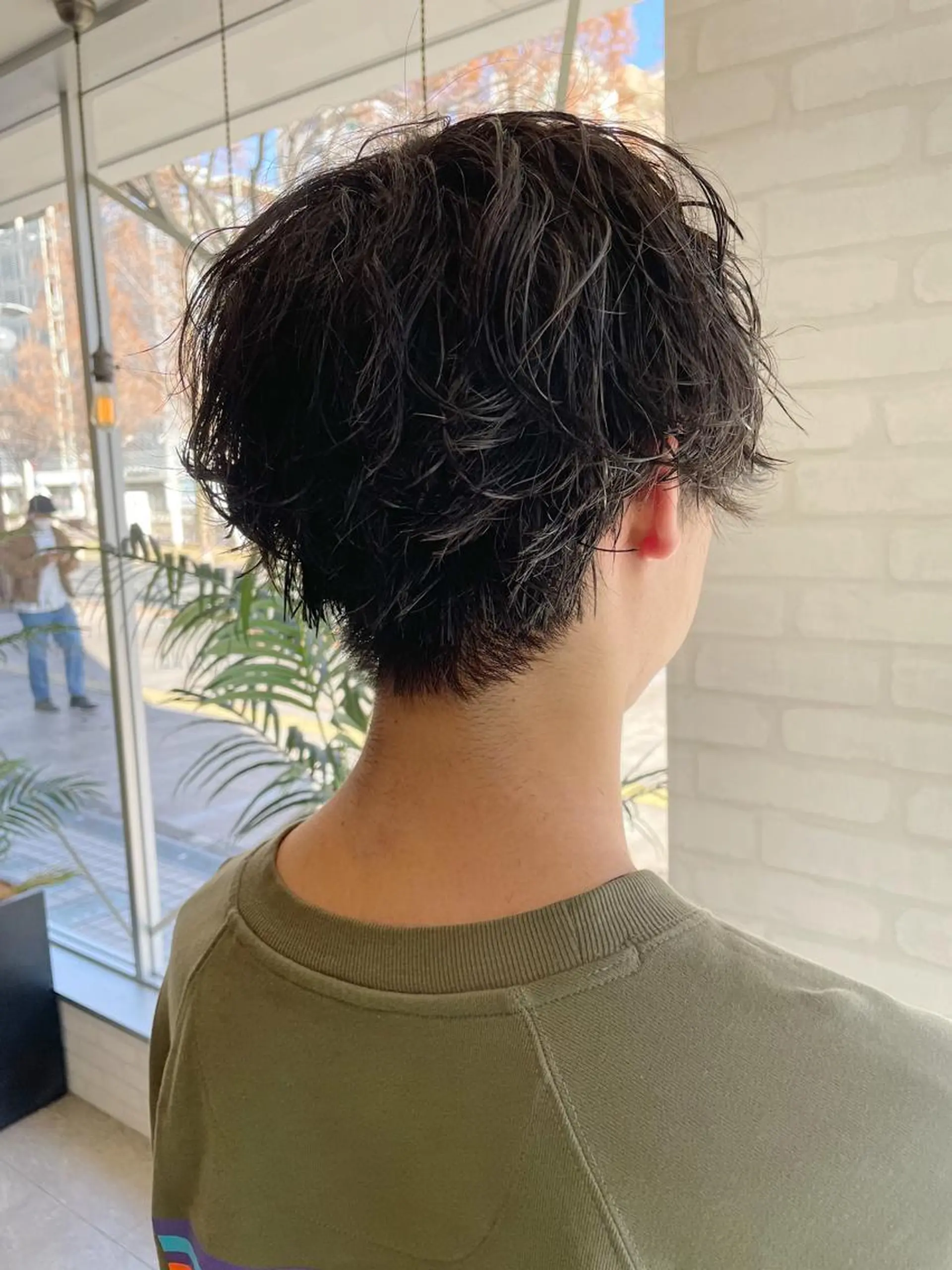 パーマ メンズ ケアブリーチ /髪質 改善/古橋圭史郎のヘアスタイル