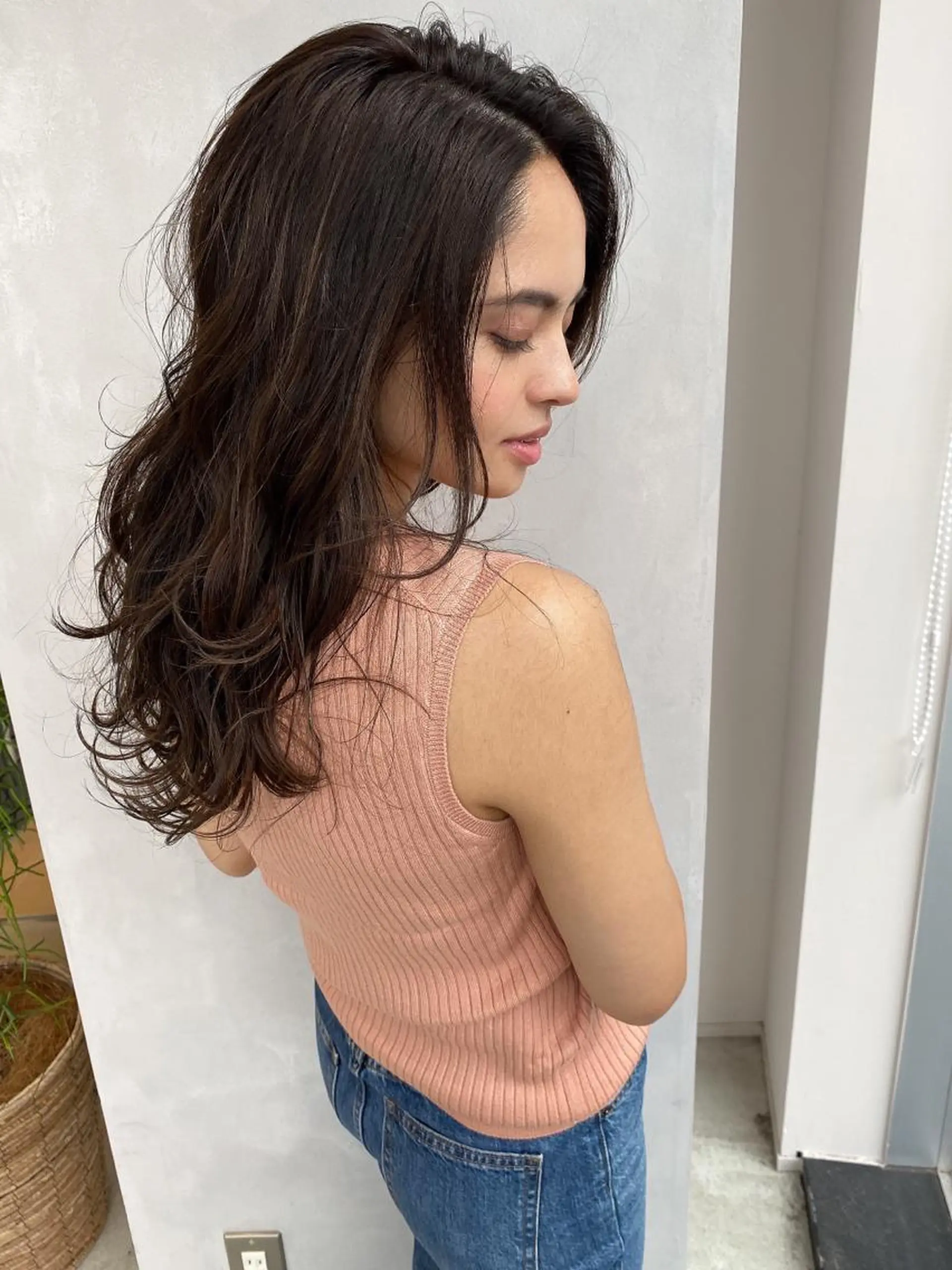 セミロング カラー ヘアカラー LA KING GINZA TOKYO所属・🧡ショートの達人 🧡SHOのヘアスタイル