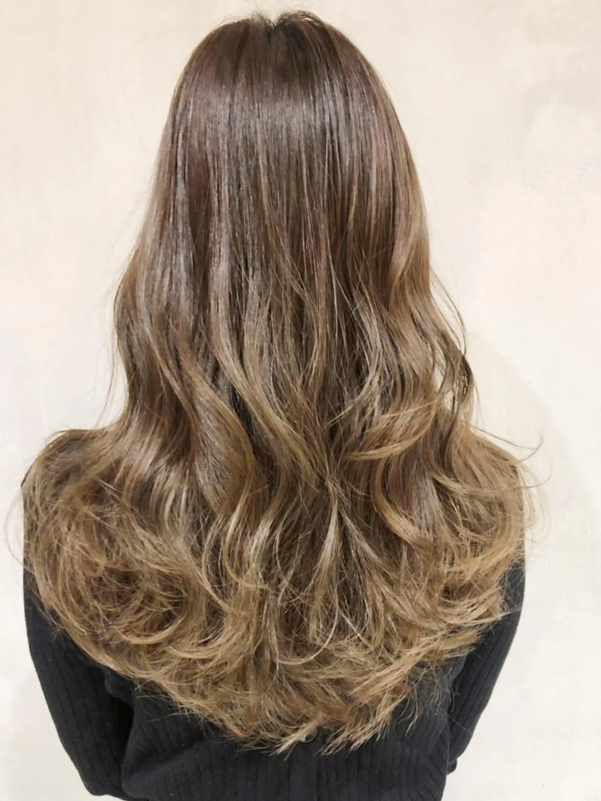 セミロング カラー パーマ ヘアアレンジ ベージュカラー ITbyALBUM 中野店のヘアスタイル