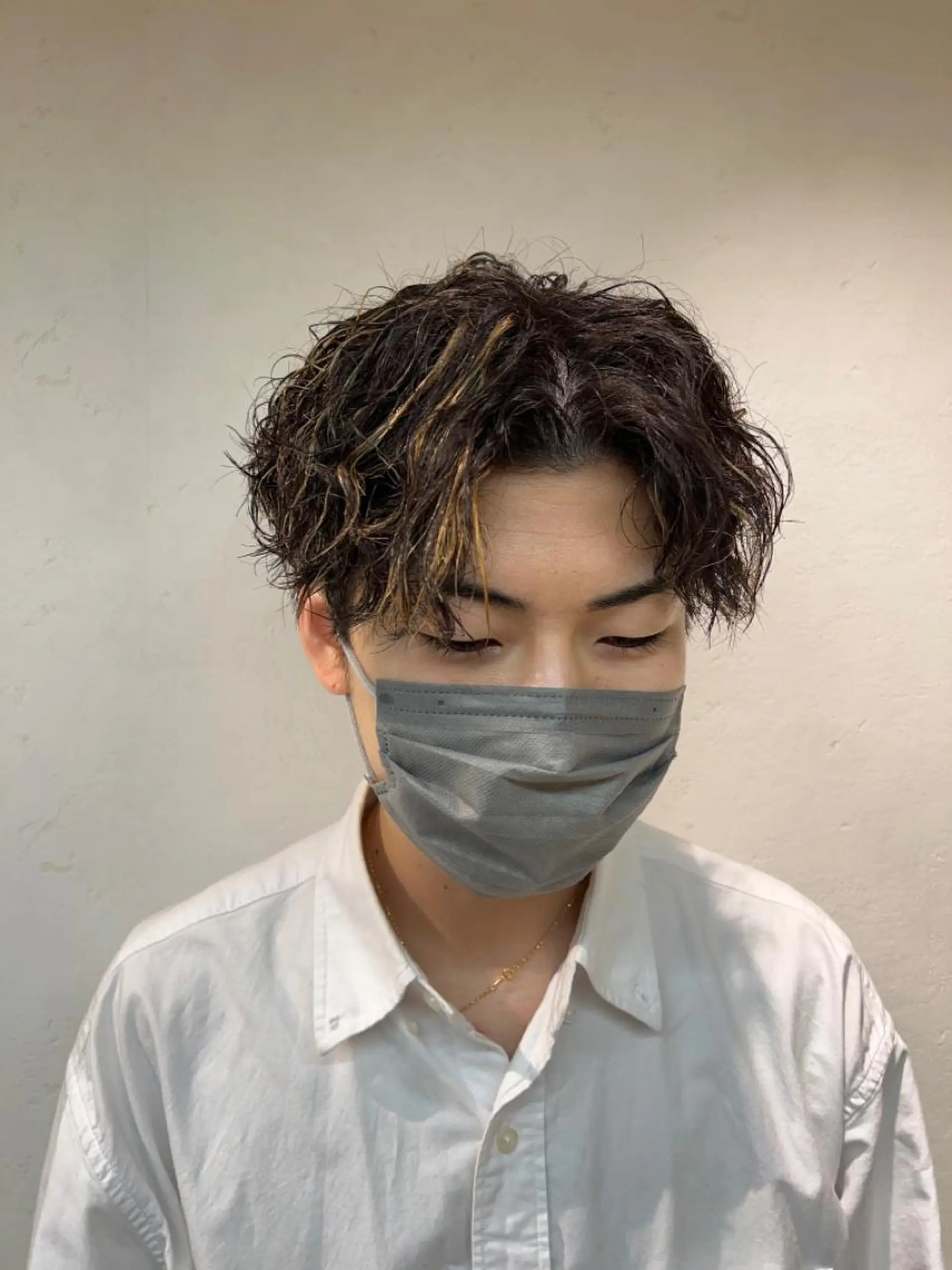 ショート パーマ カット ヘアカラー パーマ 透明感カラー/ ダブルカラー /ソラのヘアスタイル