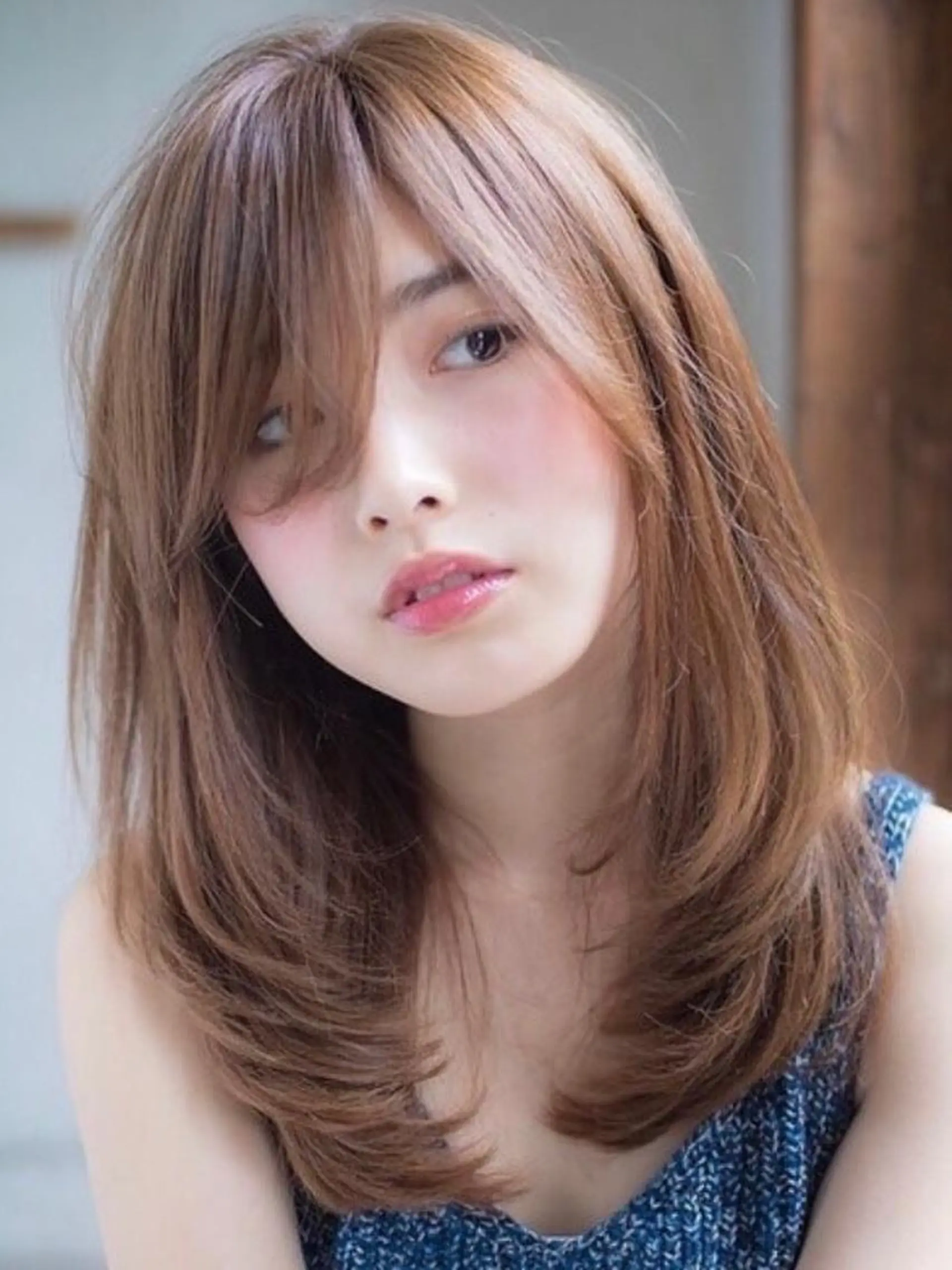 セミロング レイヤーカット 似合わせ松本 容政のヘアスタイル