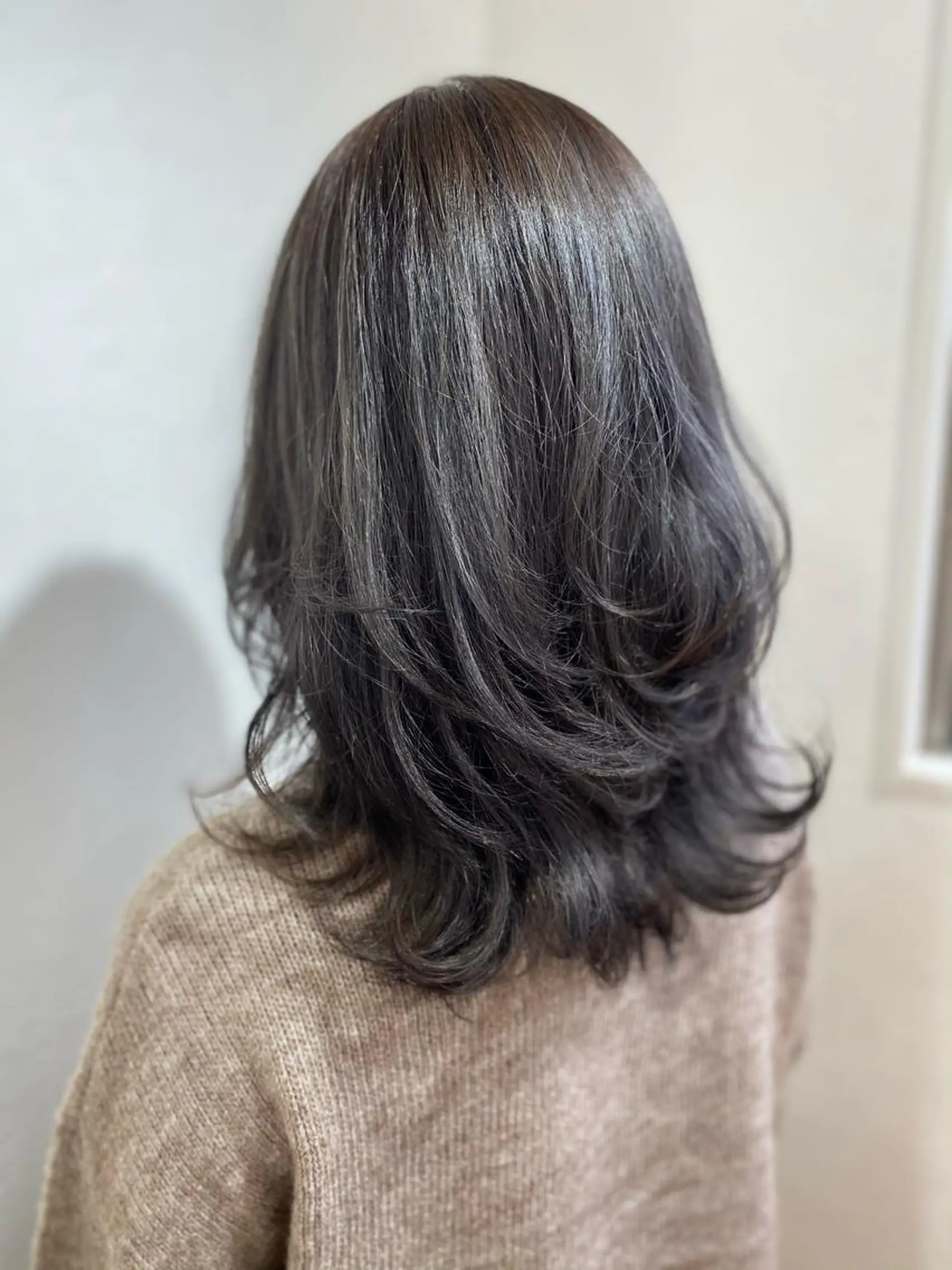 ミディアム ハイライト ヘアカラー トリートメント 💓永坂　美由紀💓 Aujuaソムリエのヘアスタイル