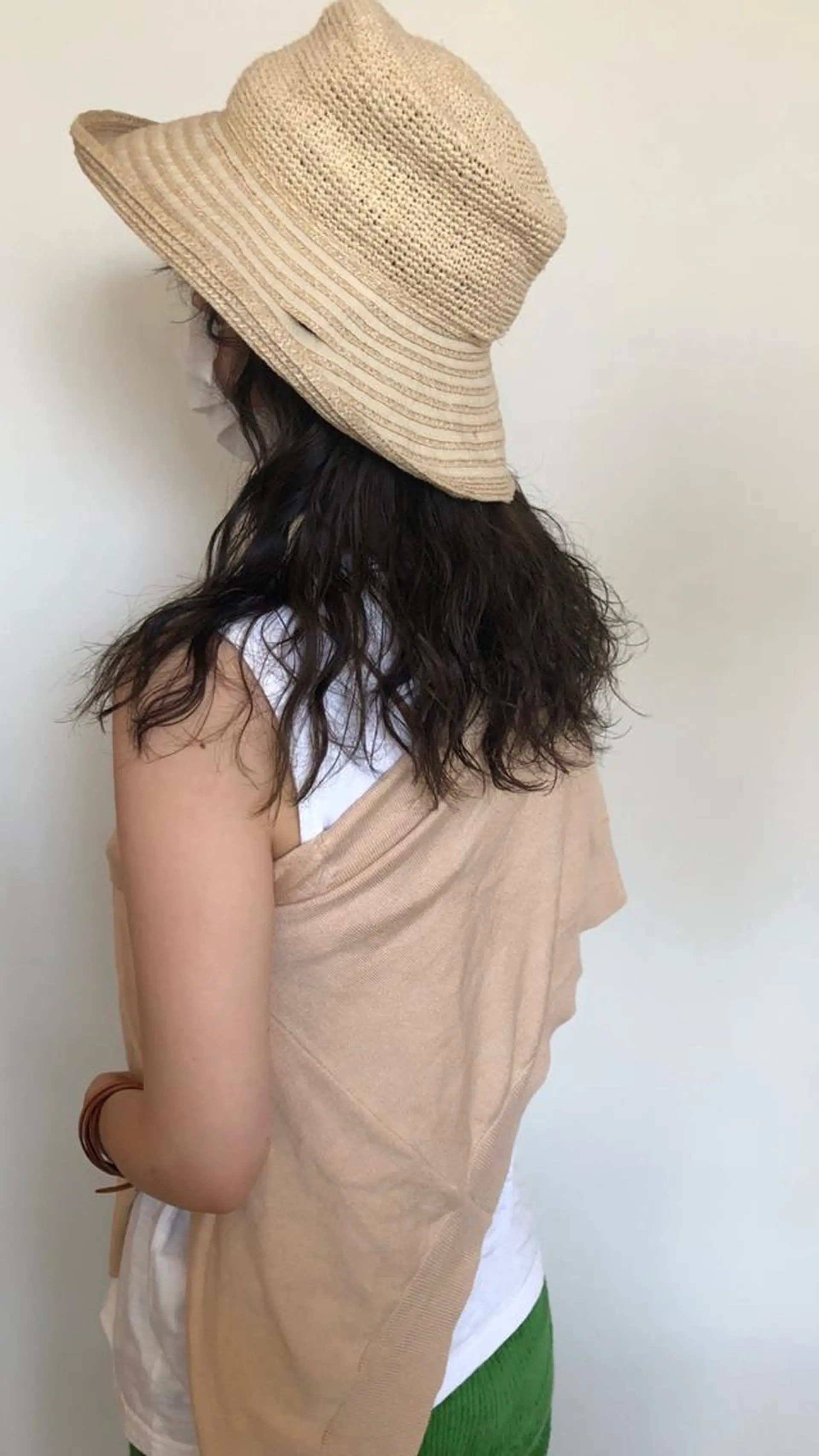 ミディアム パーマ 田中 碧のヘアスタイル