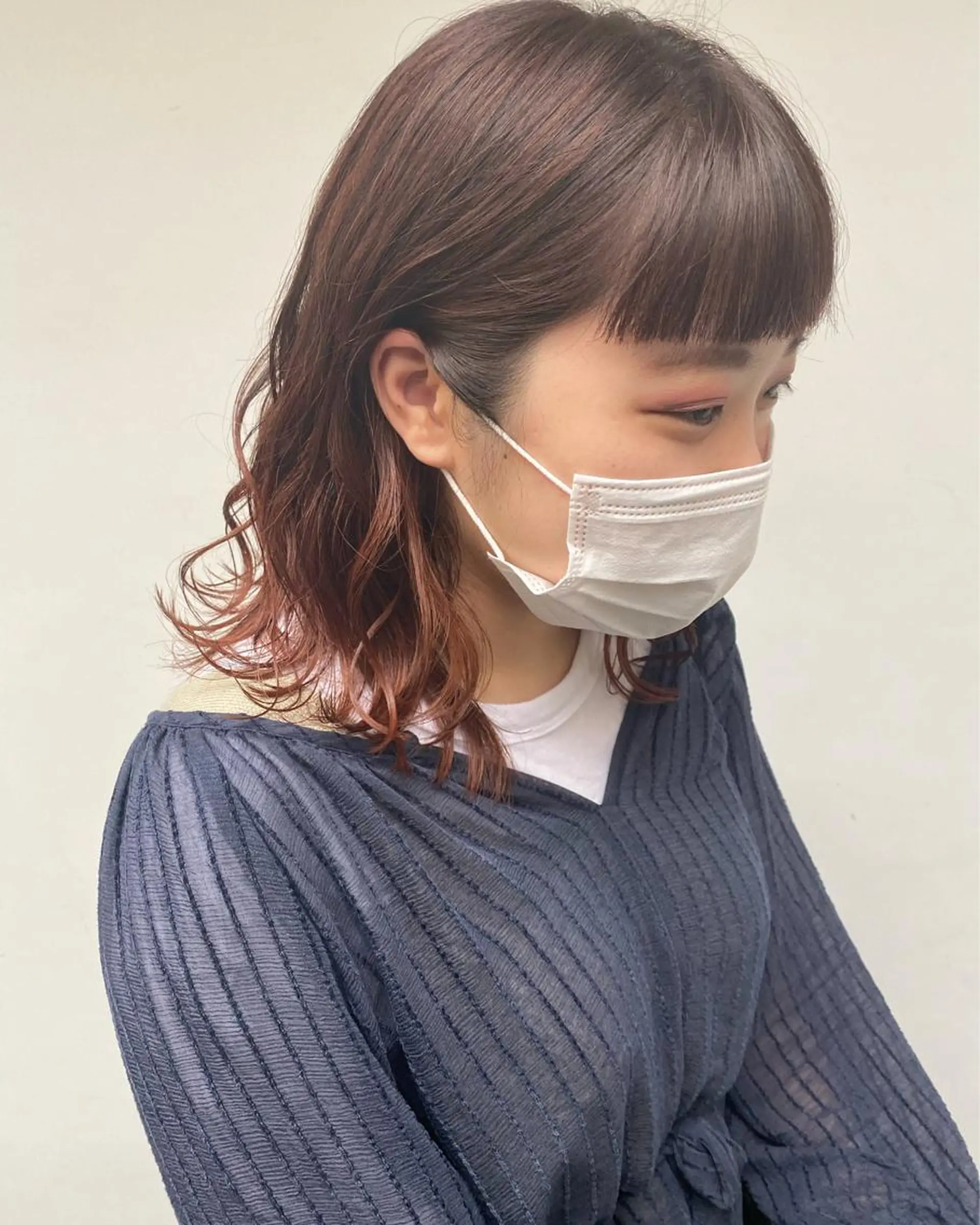 ミディアム カラー tonari 梅田、中崎町のヘアスタイル
