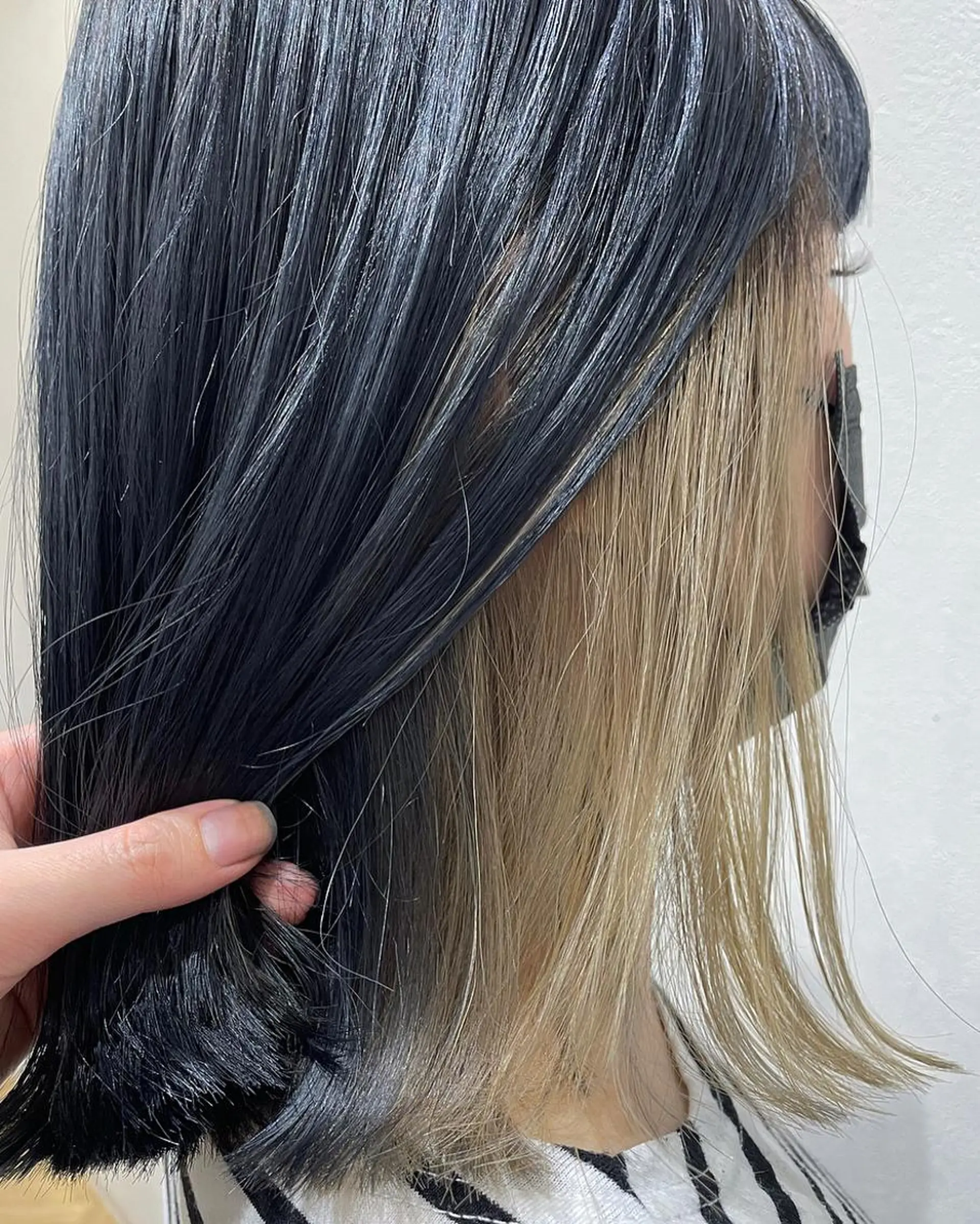 セミロング カラー インナーカラー キルンサンピアン所属・ナチュラルカラー 児玉優香のヘアスタイル