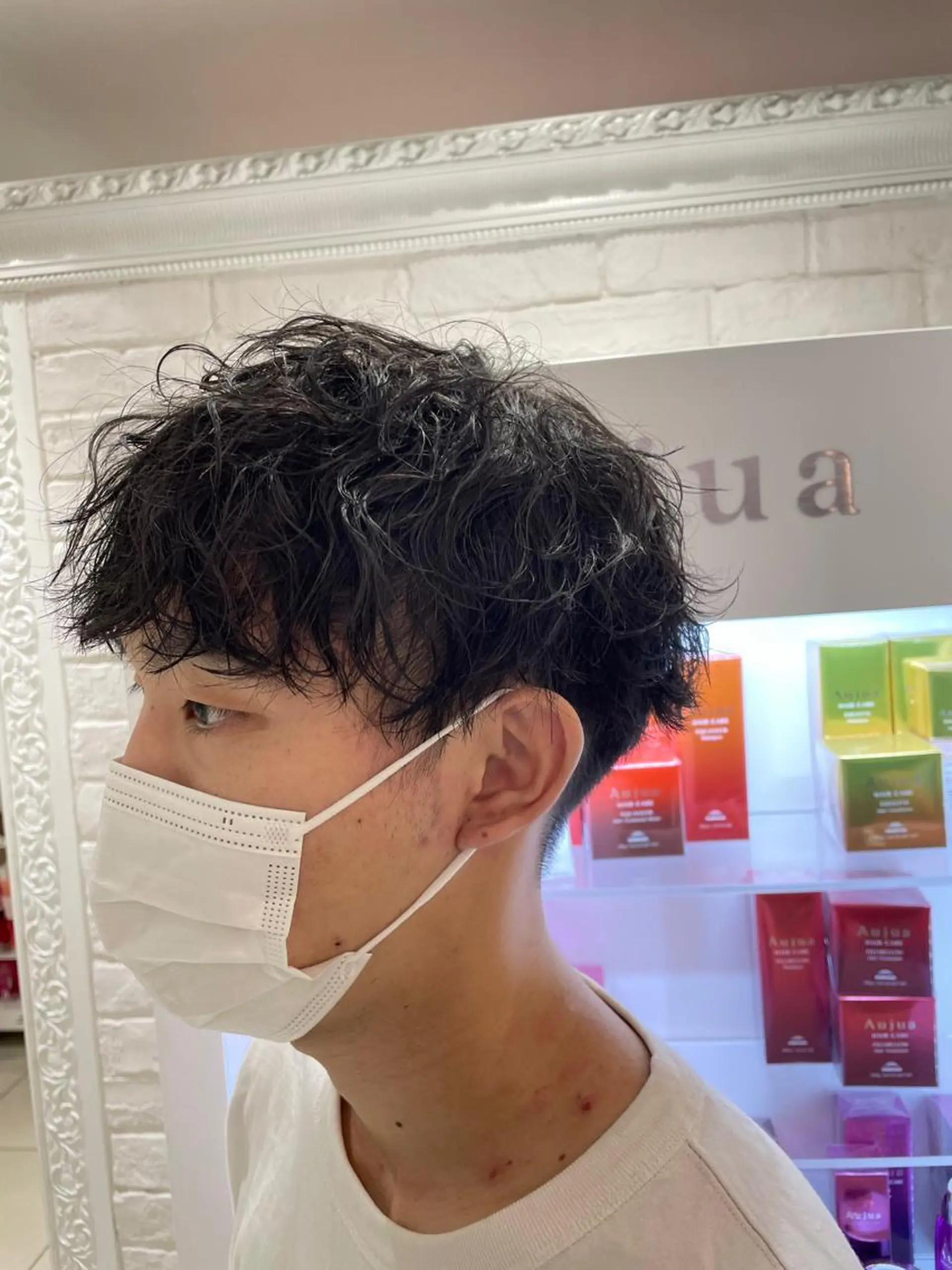 パーマ メンズ 波巻きパーマ 🔹メンズ縮毛矯正 川島爽楽🔹のヘアスタイル