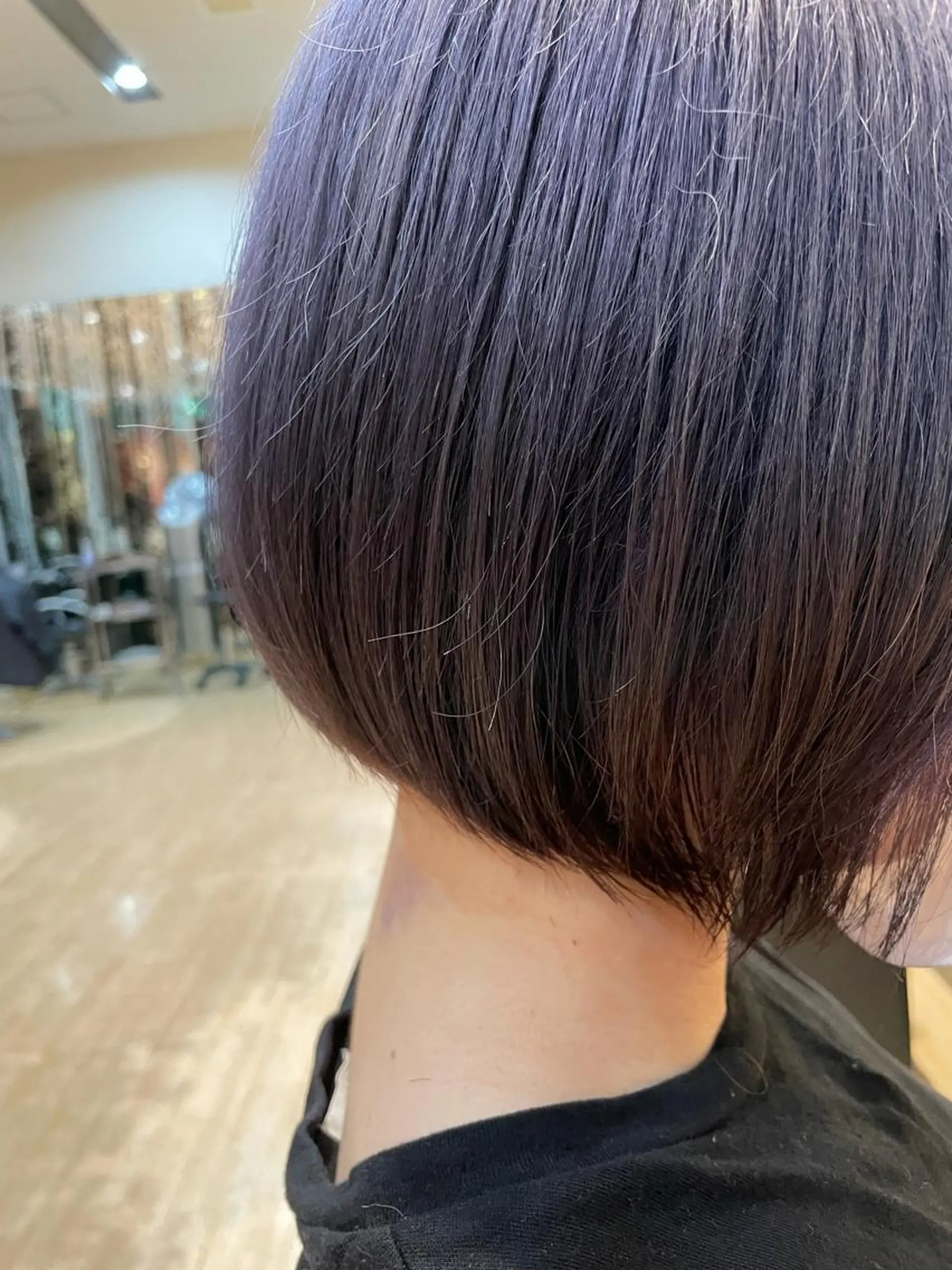 ショート カラー アッシュ パープルカラー パープルアッシュ ボブ 小野寺空也✂️ 似合わせショートのヘアスタイル