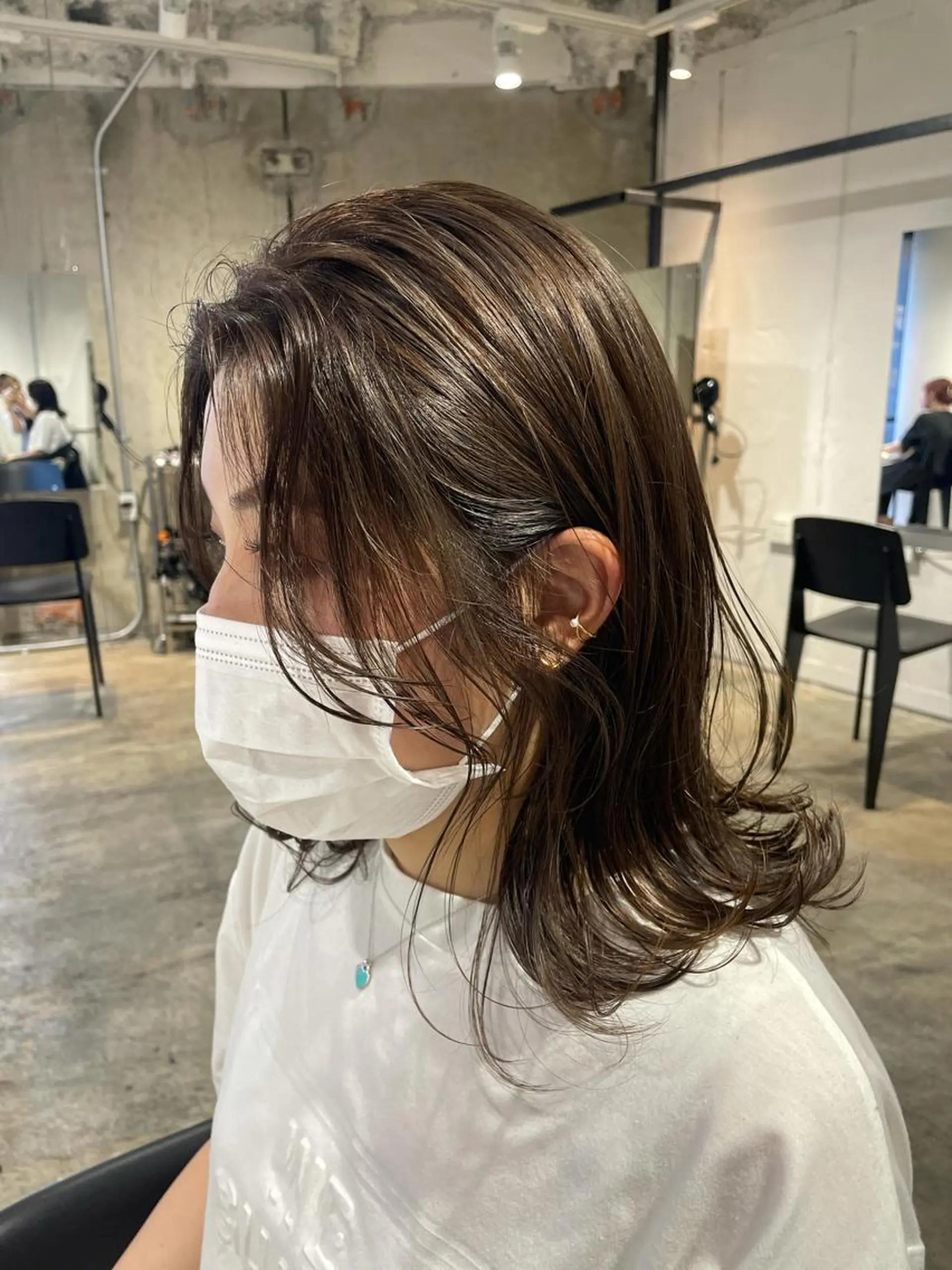 ミディアム カラー ハイライトカラー ハイライト 沖縄/ヘアアレンジ /ナカノのヘアスタイル