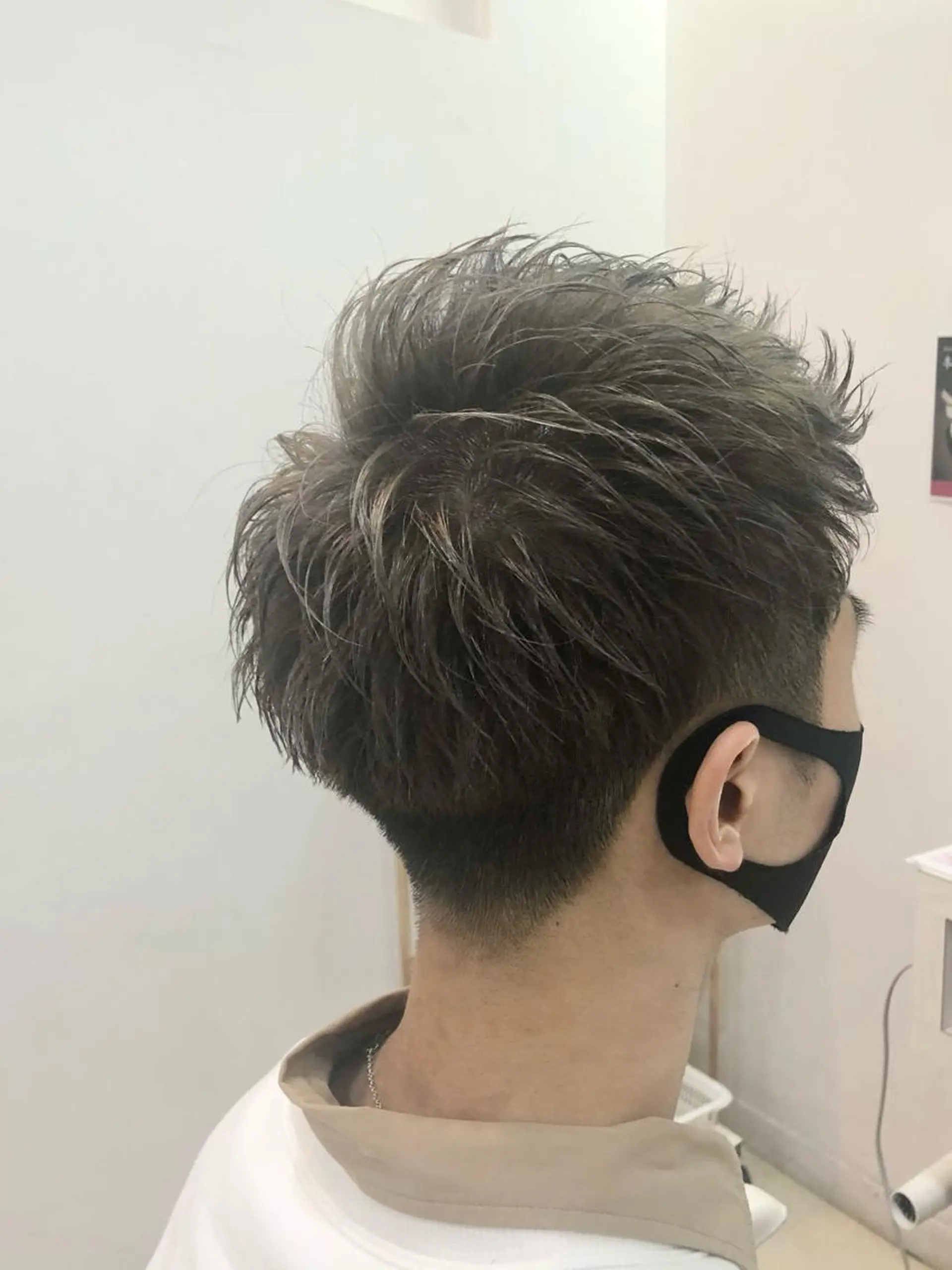 ショート カラー メンズ 髪質改善× ハイライト溝江のヘアスタイル