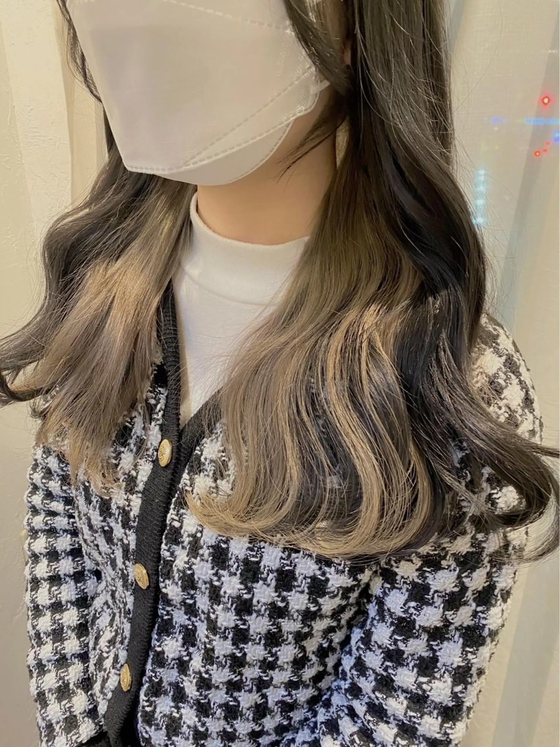 セミロング カラー ブリーチ nail chiaのネイルデザイン