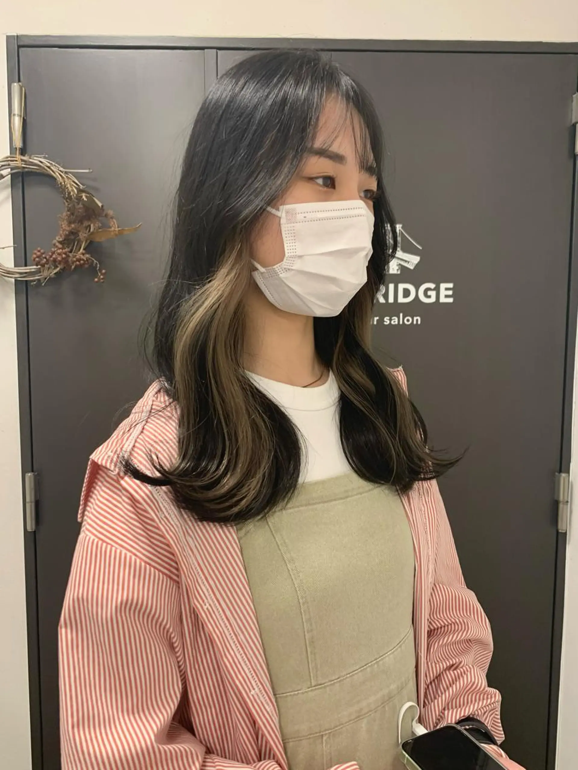 セミロング カラー ベージュカラー グレージュ ミルクティーベージュ ヘアカラー トリートメント 村田 来倖のヘアスタイル