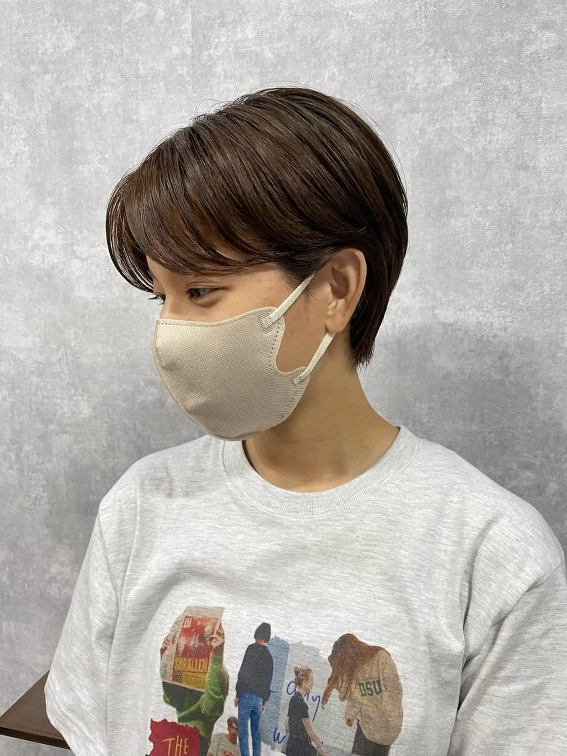 ショート 切りっぱなしボブ ショートボブ ハンサムショート 丸みショート アッシュ C’LD hair  produce /シールドヘア所属・モテ髪/ボブ/ショー ト/アダチフウトのヘアスタイル