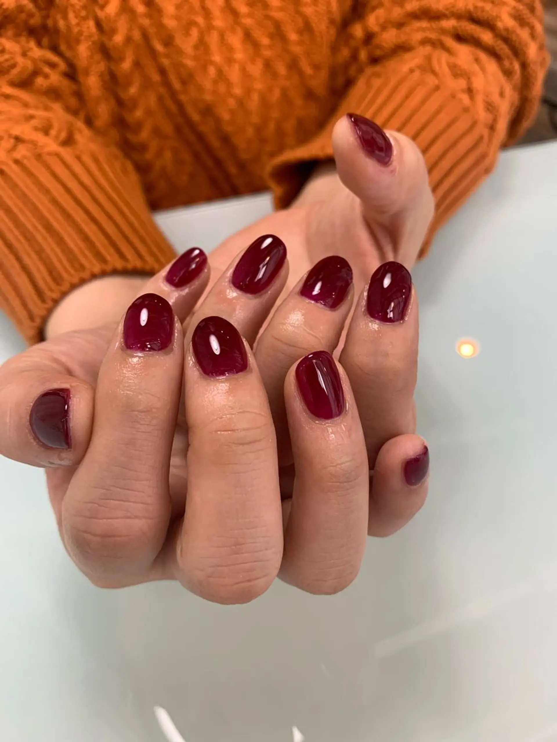 ネイル ワンカラーネイル シンプルネイル専門店miel nail天神店所属・mielnail ichikaのネイルデザイン