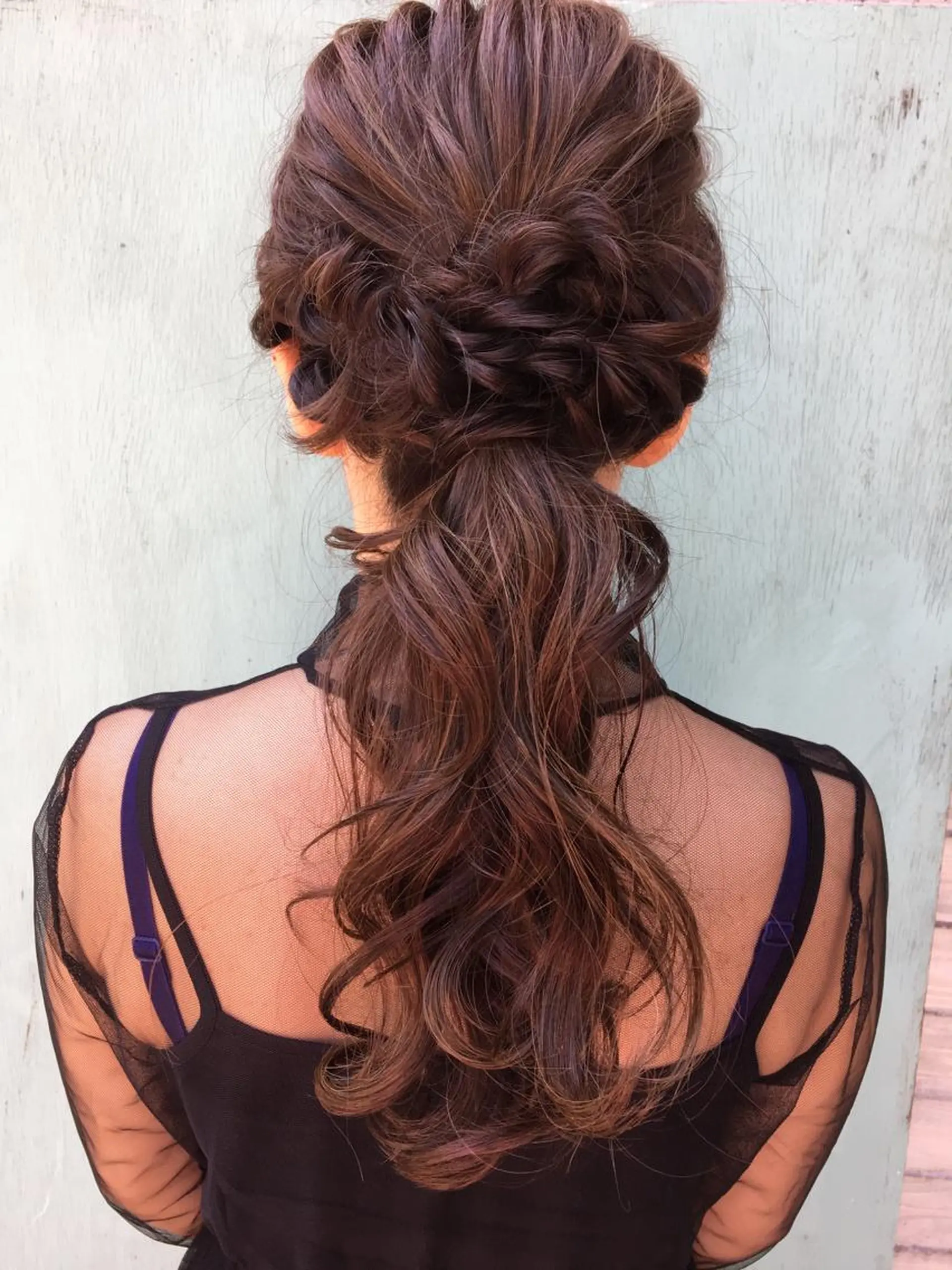 ミディアム ヘアアレンジ la fith所属・rico_by ヘアとアイブロウのヘアスタイル