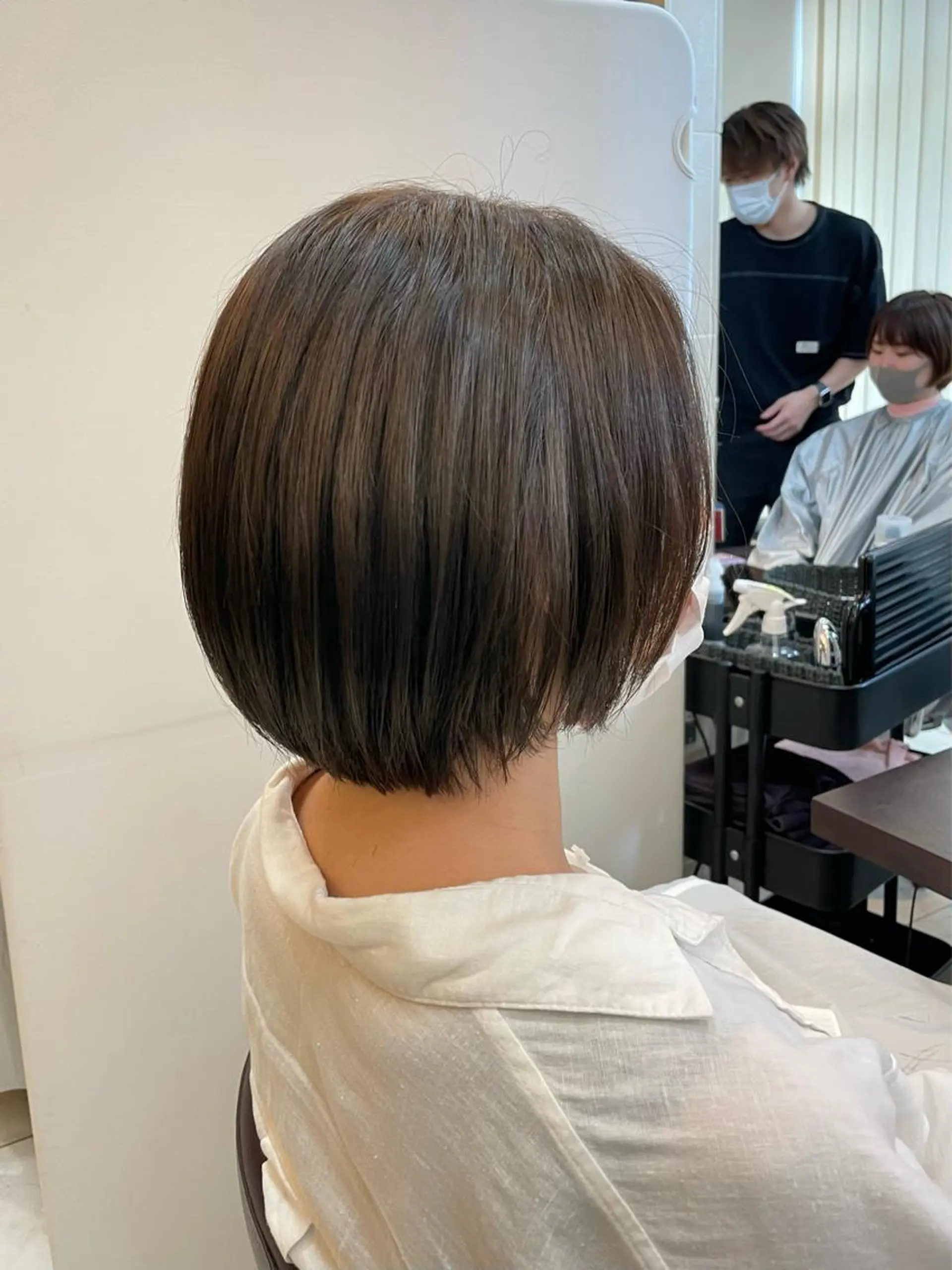 ショート ヘアカラー 新籾 尚哉のヘアスタイル
