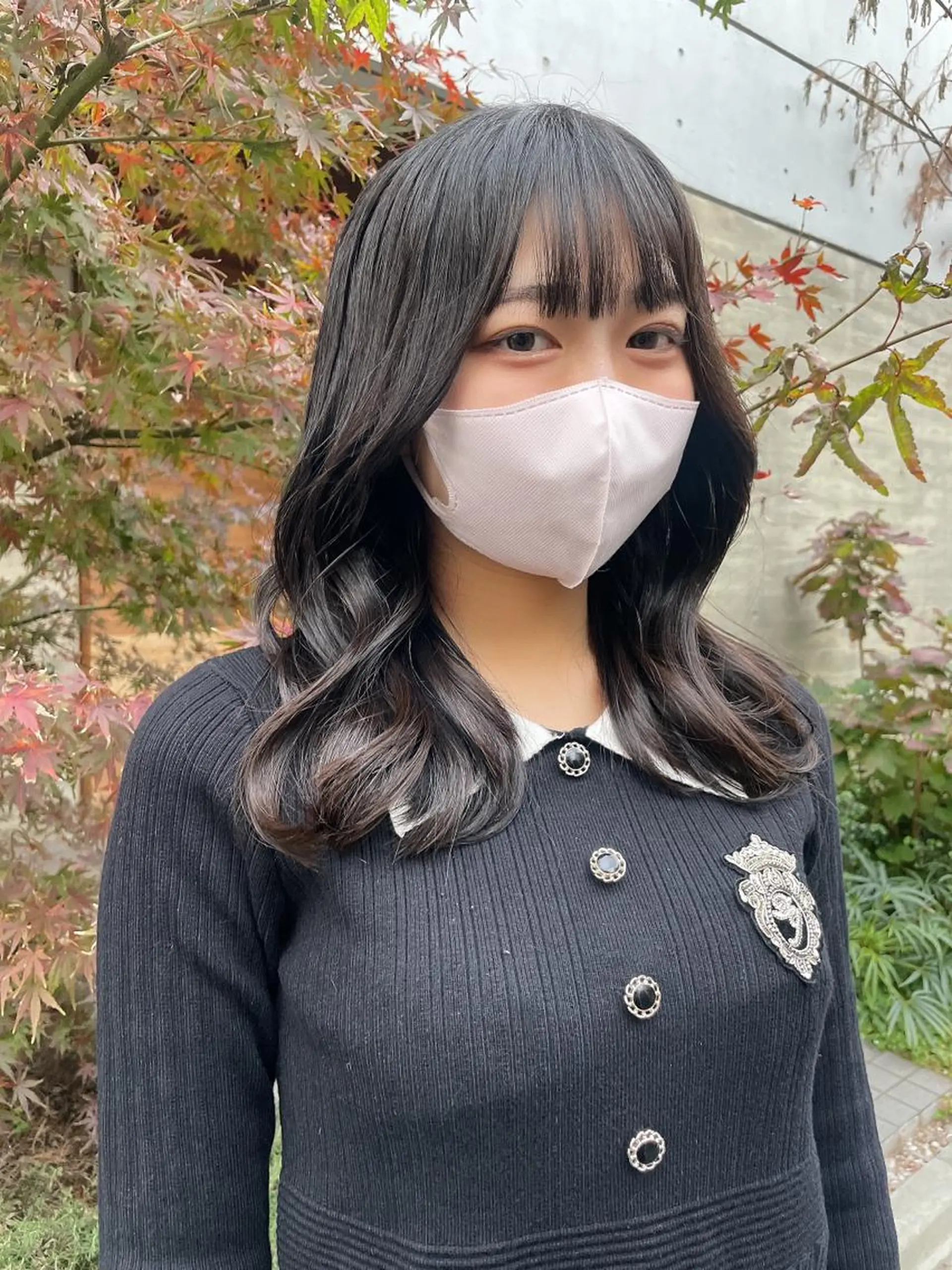 セミロング カラー 顔周りカット× 髪質改善【リョウ】のヘアスタイル