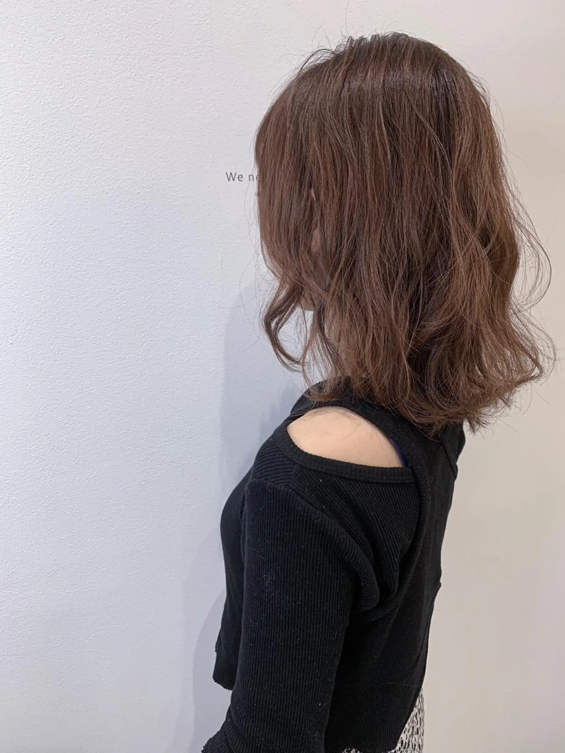 ミディアム カラー ベージュカラー ピンクカラー ピンクベージュ カット ヘアカラー トリートメント Roid 代表✨HIROのヘアスタイル