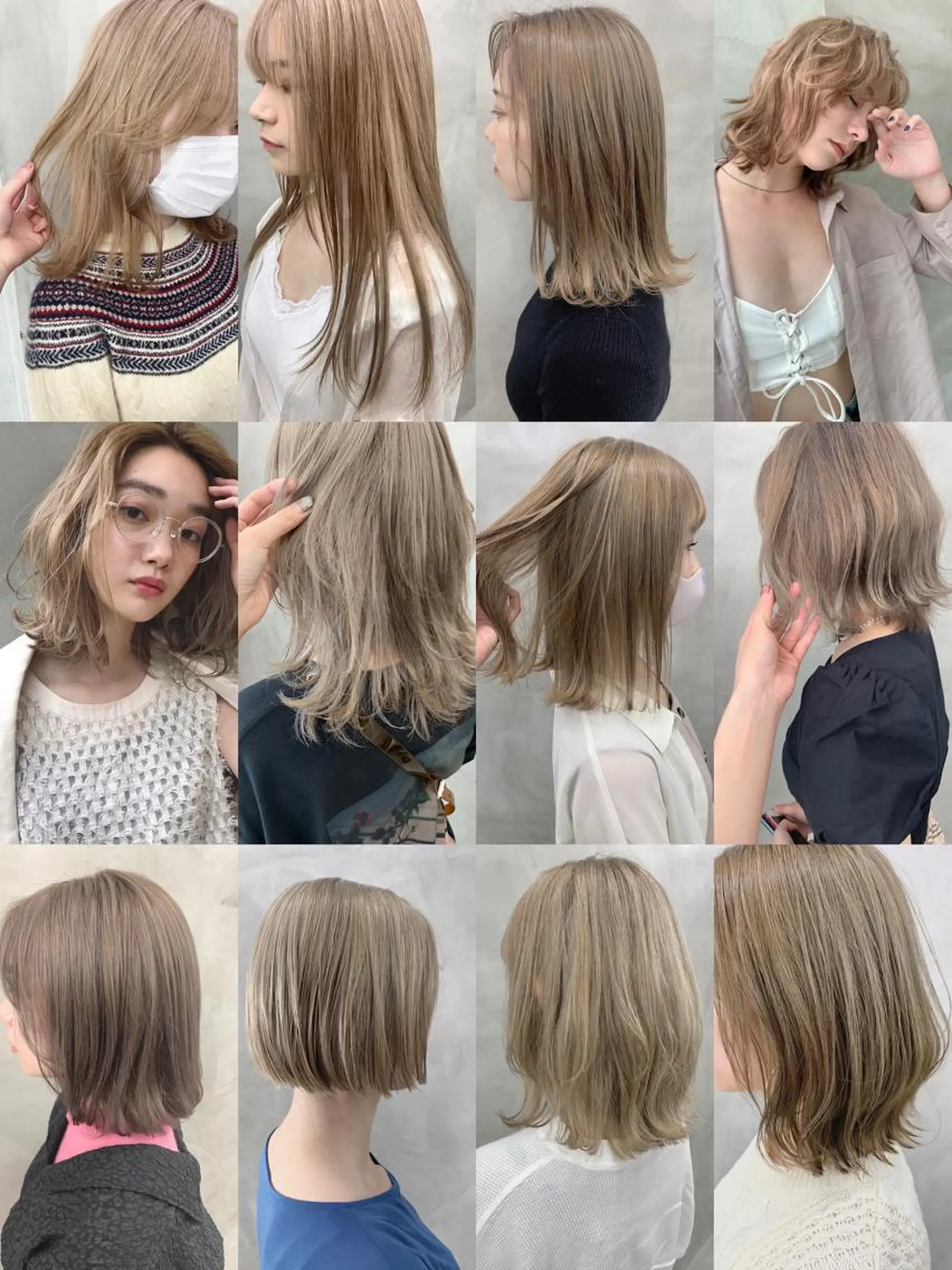 カラー ベージュカラー ブロンド ブームボックス所属・🐝ハイトーンカラー hachi🐝のヘアスタイル