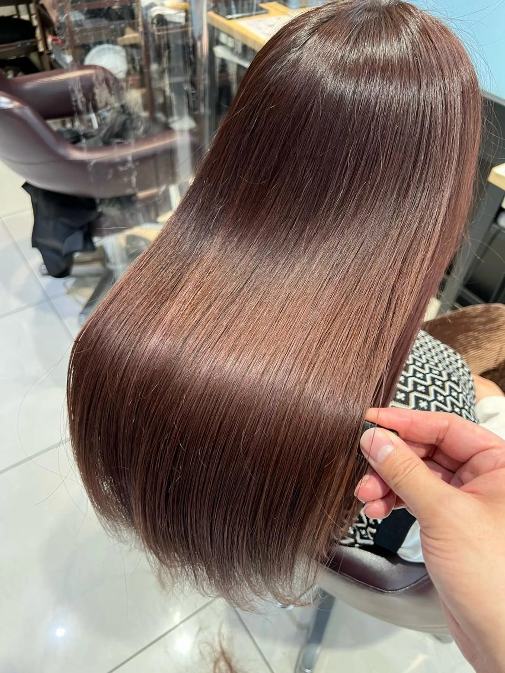 ロング 縮毛矯正✨️レイヤー クボタリョウのヘアスタイル