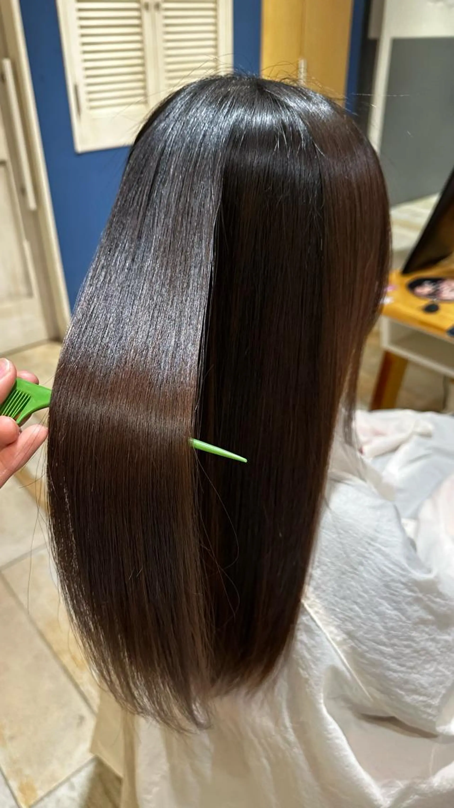 ミディアム 髪質改善 トリートメント トリートメント 艶髪カラー/透明感 美髪/白髪/ﾑﾅｶﾀのヘアスタイル