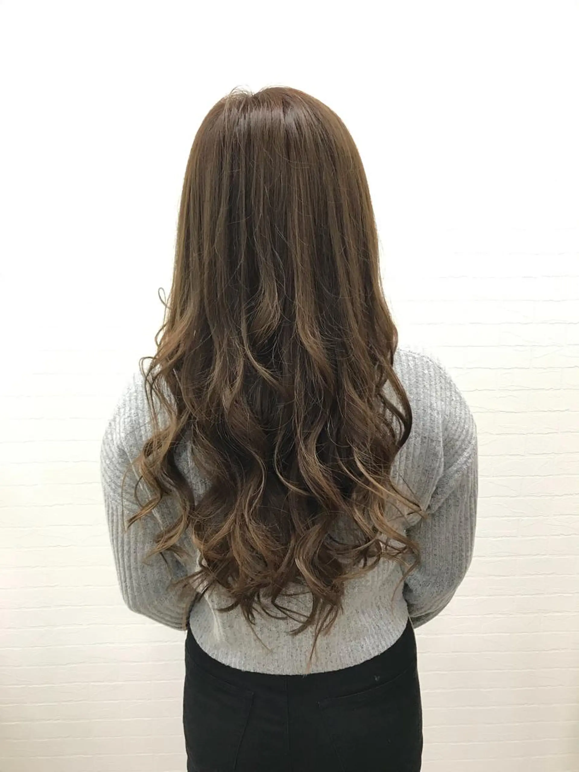 ロング ヘアアレンジ アッシュ エクステ GLOSS 心斎橋 山上のヘアスタイル