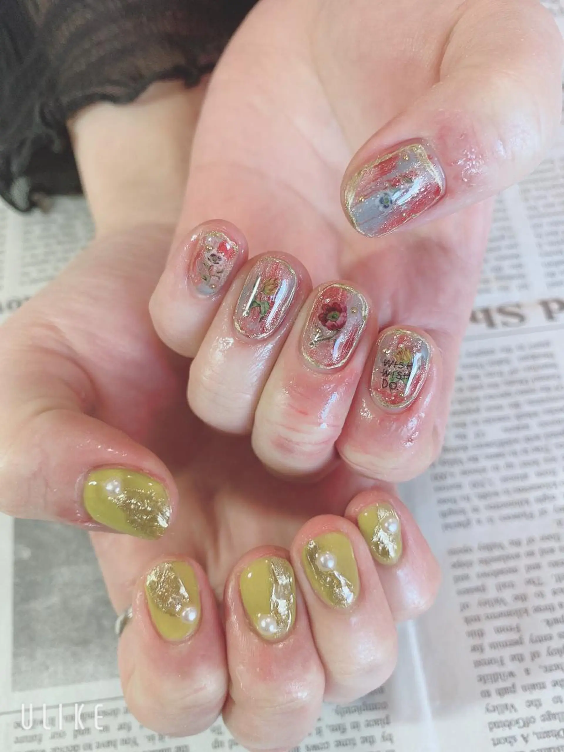 ネイル ミラーネイル ハンドネイル ハンドケア 森山 舞のネイルデザイン