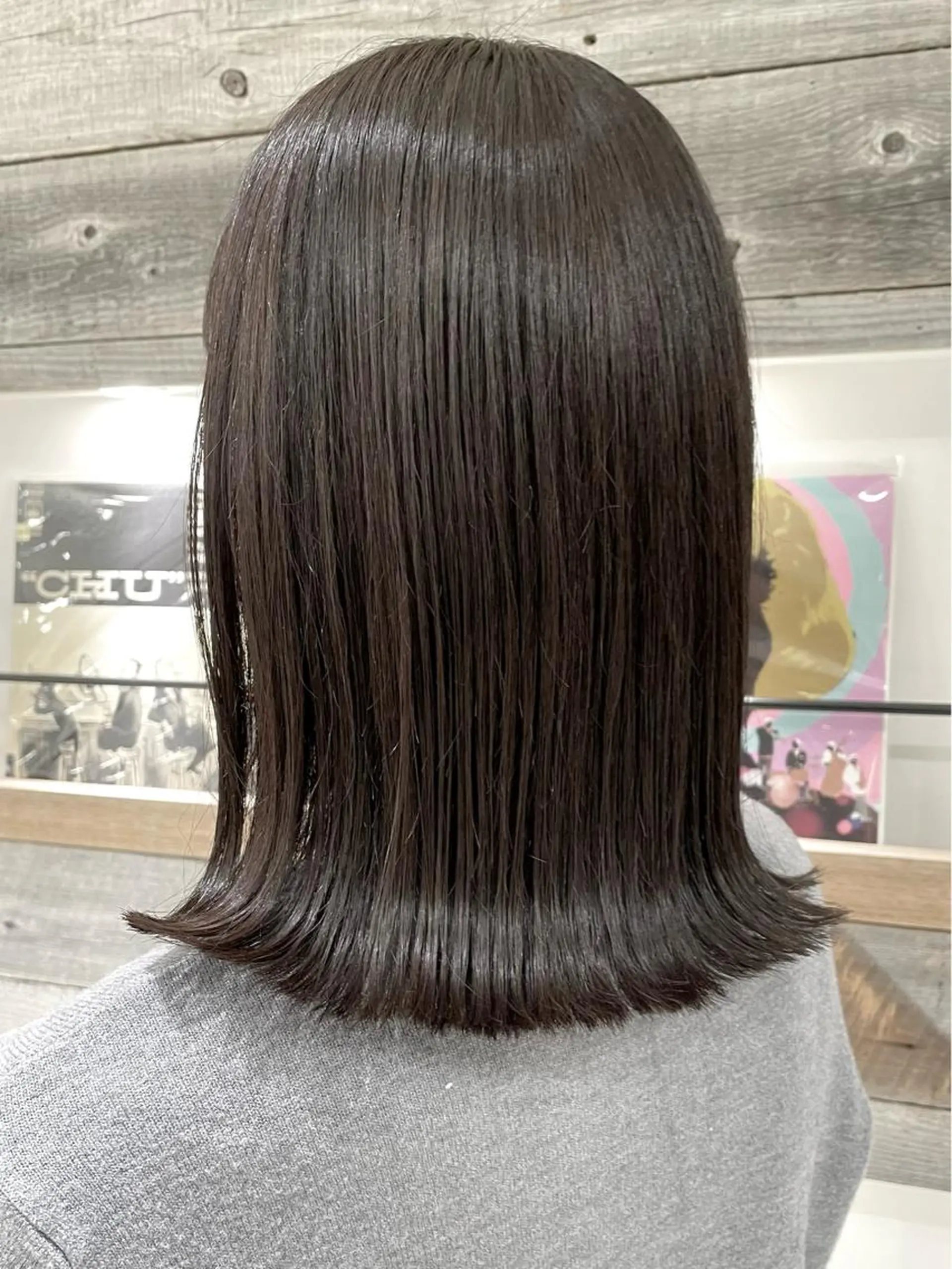 ミディアム カラー ダークグレー ダークグレージュ グレージュ カット ヘアカラー 卒業式受付中🌻 肥田亜沙美のその他イメージ