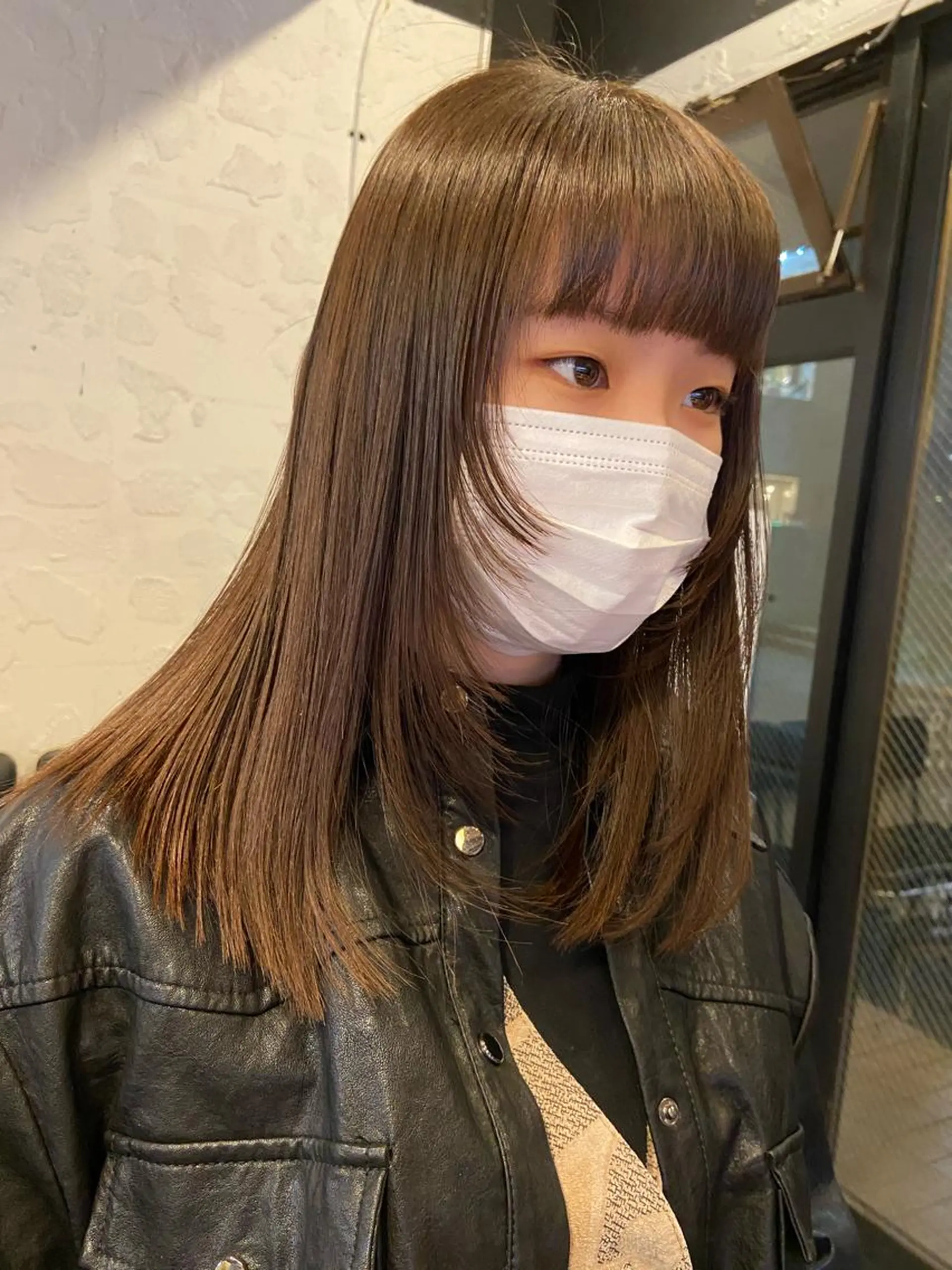 セミロング カラー ヘアアレンジ satsuki 暖色・ブラウンカラーのヘアスタイル