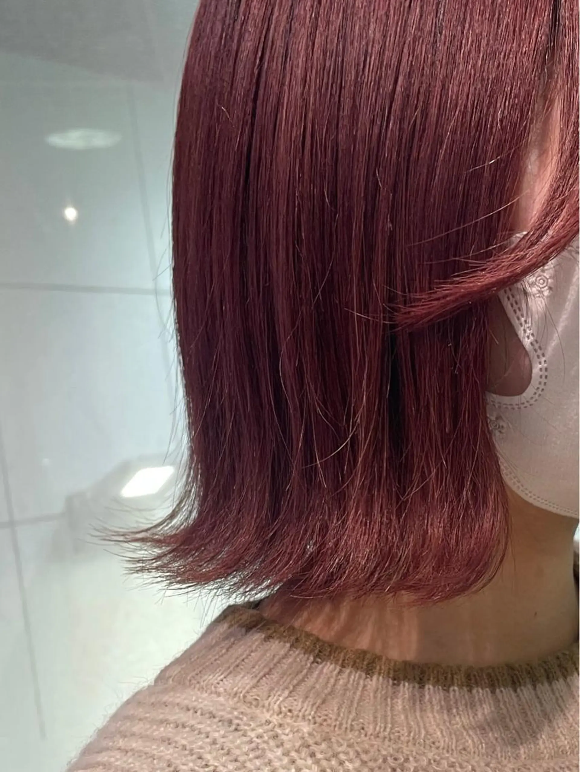 ミディアム カラー ハイトーンカラー 学生 ボブ/暖色カラー コウボヒカルのヘアスタイル