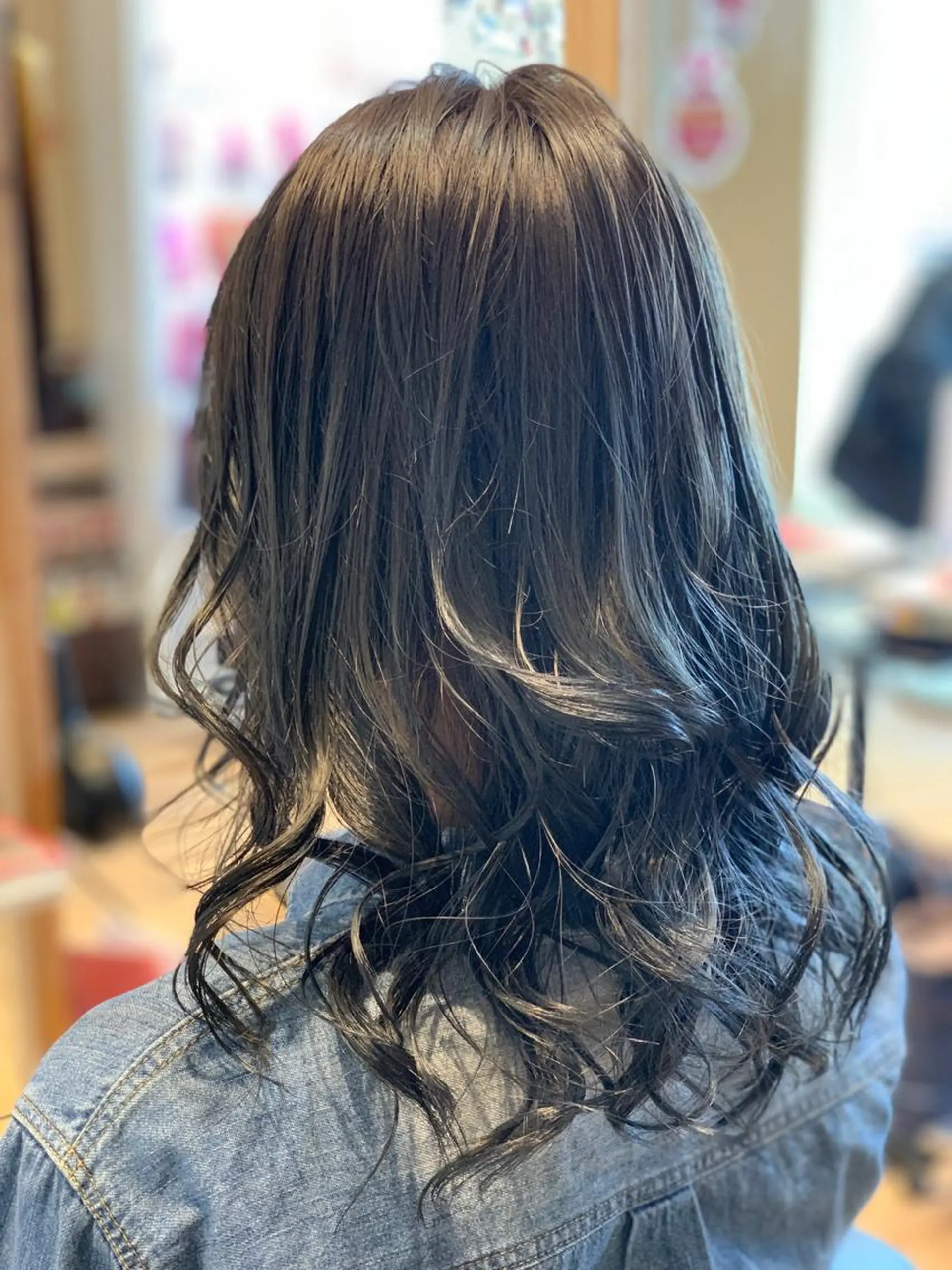 セミロング カラー 関口 友行のヘアスタイル