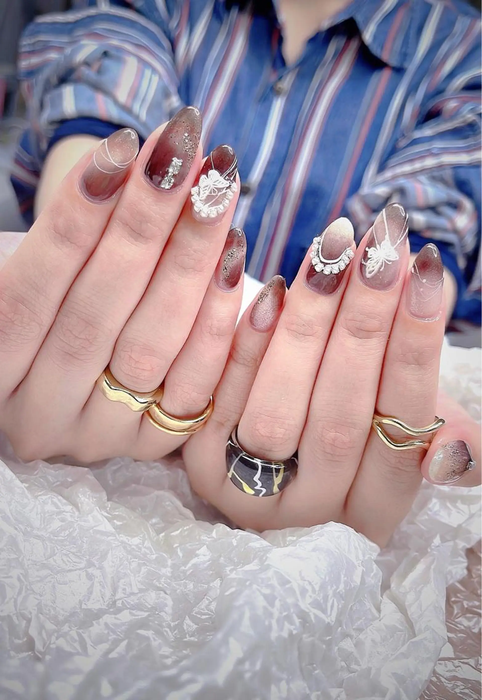 ミディアム 韓国風ヘア めぐみのネイルサロン 惠のネイルデザイン