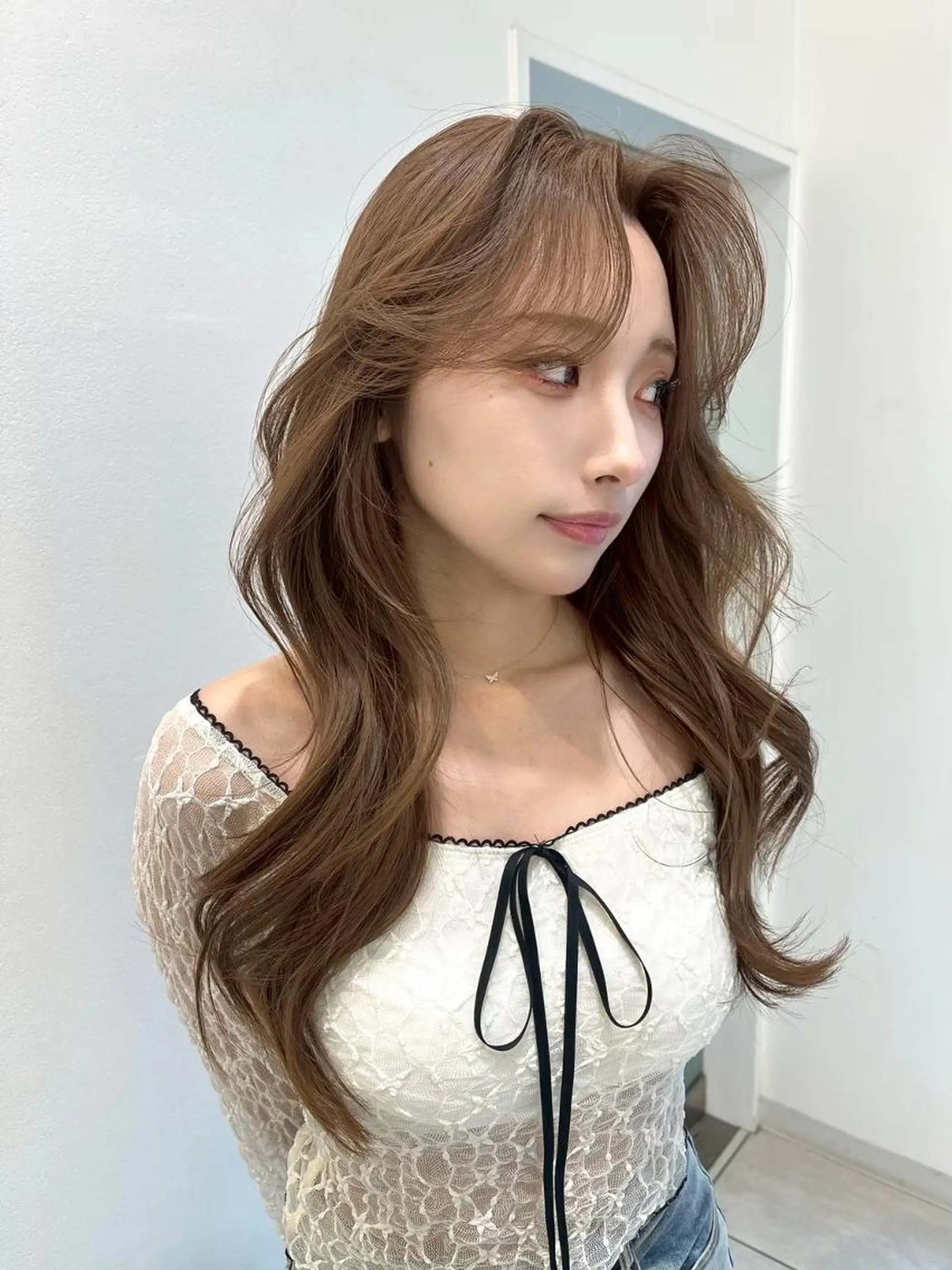 ミディアム 赤み消し🌿韓国ヘア 🌿仙台美容室のヘアスタイル