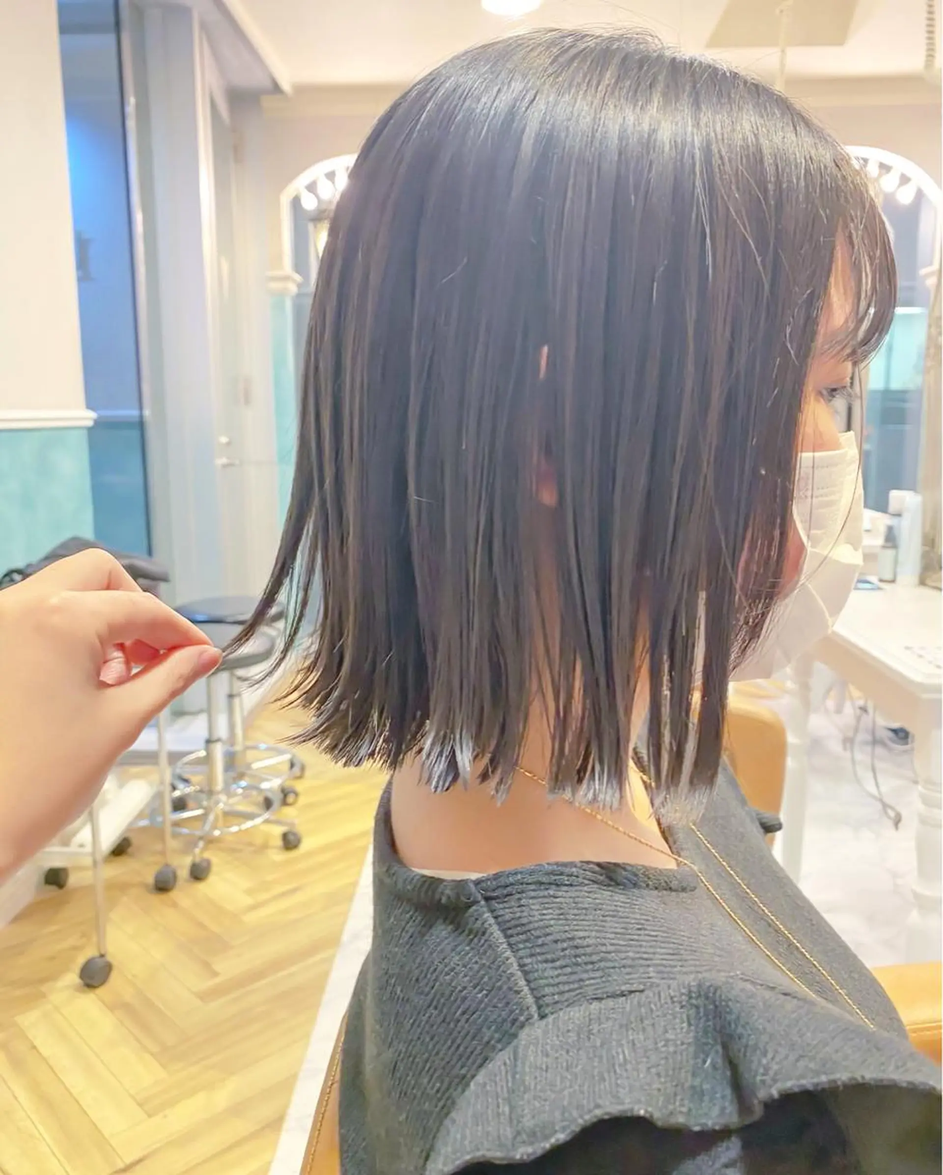 ショート カラー ボブ ♥️ボブ韓国風ヘア ♥️久保田夢美のヘアスタイル