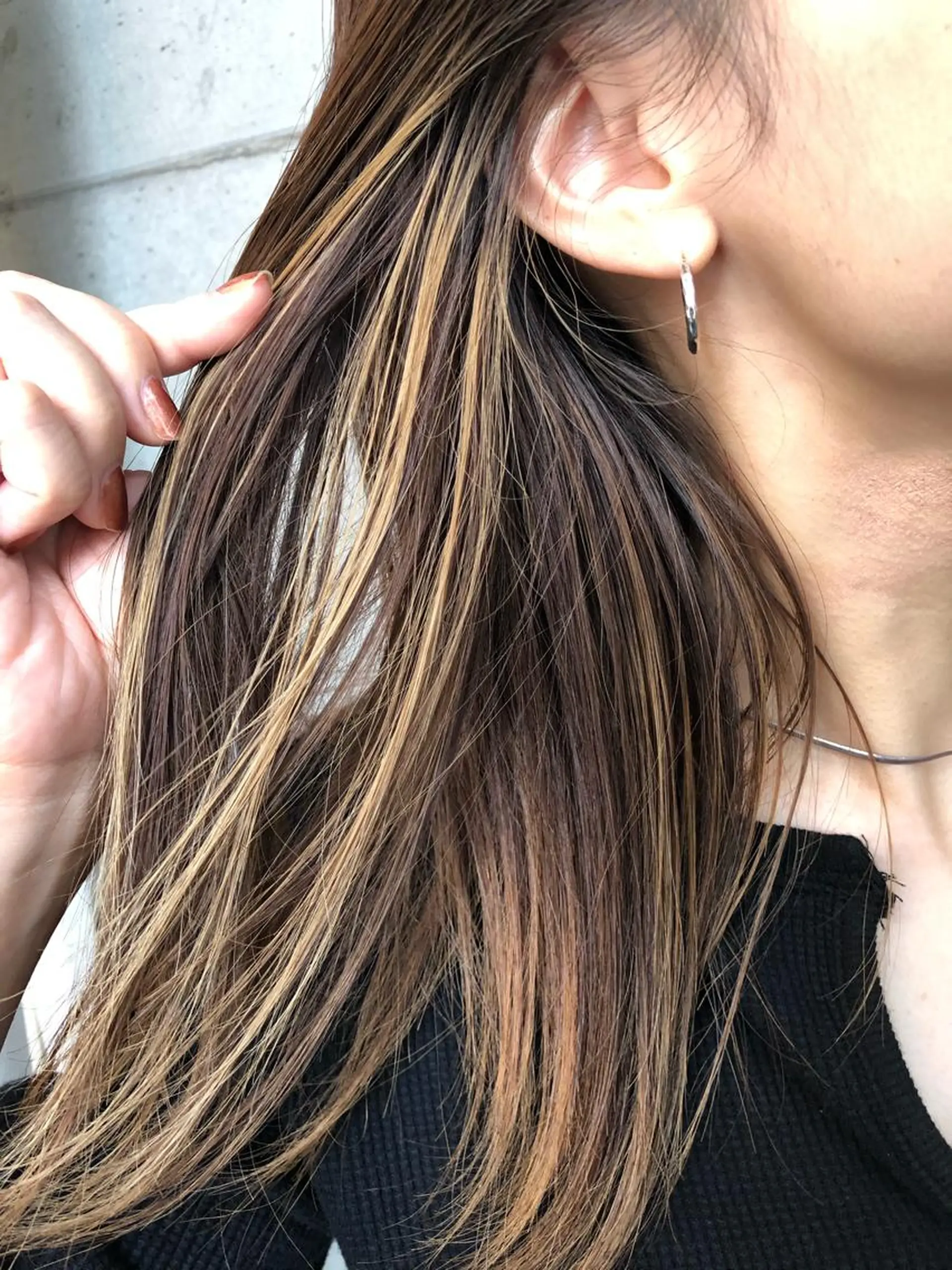 ミディアム カット ヘアカラー effect所属・SATO YUKA🌟のヘアスタイル